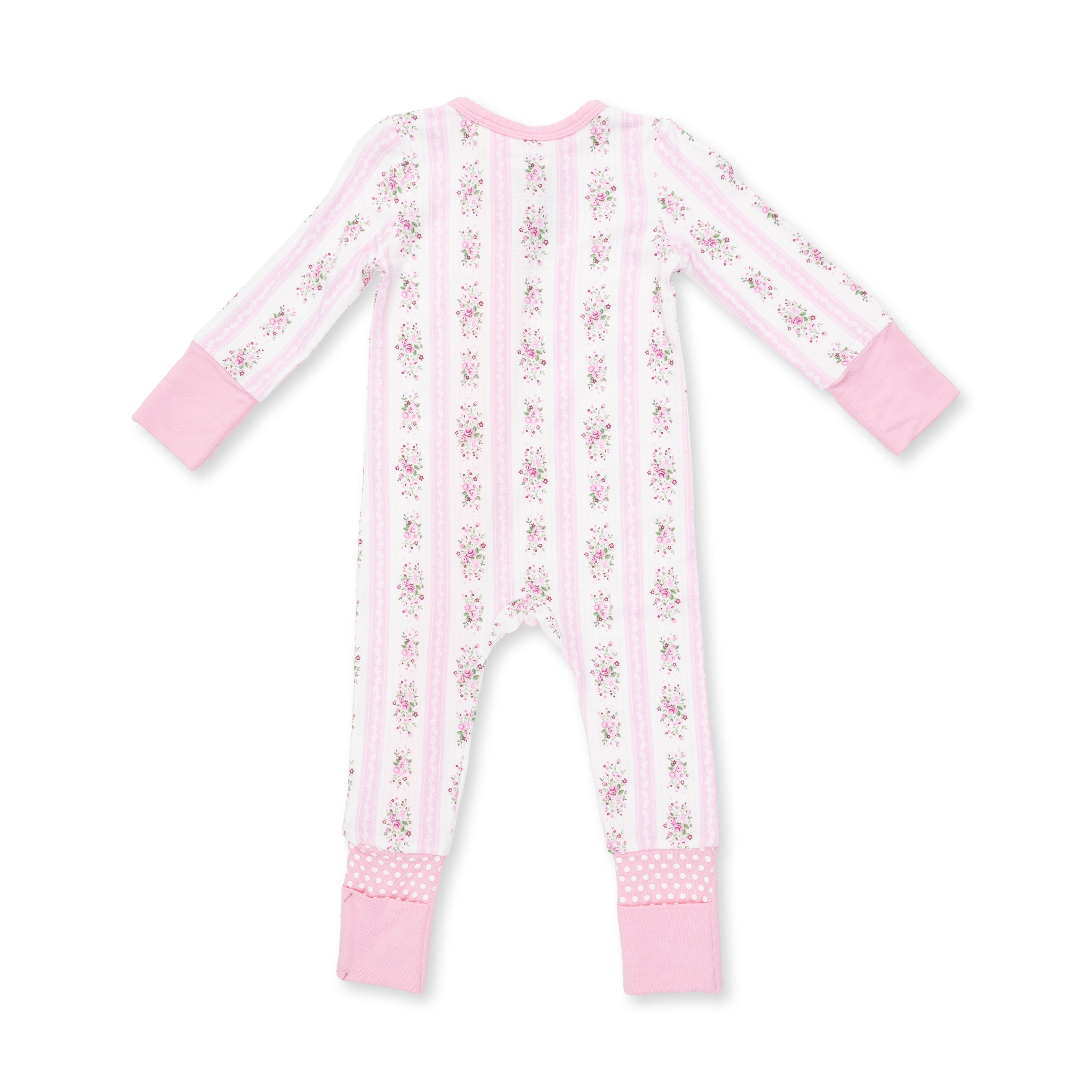 Bella Rose Stripe - Convertible Romper