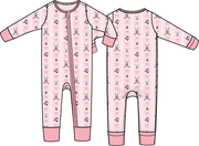Megan's Bowtiful Hockey Stripe - Convertible Romper