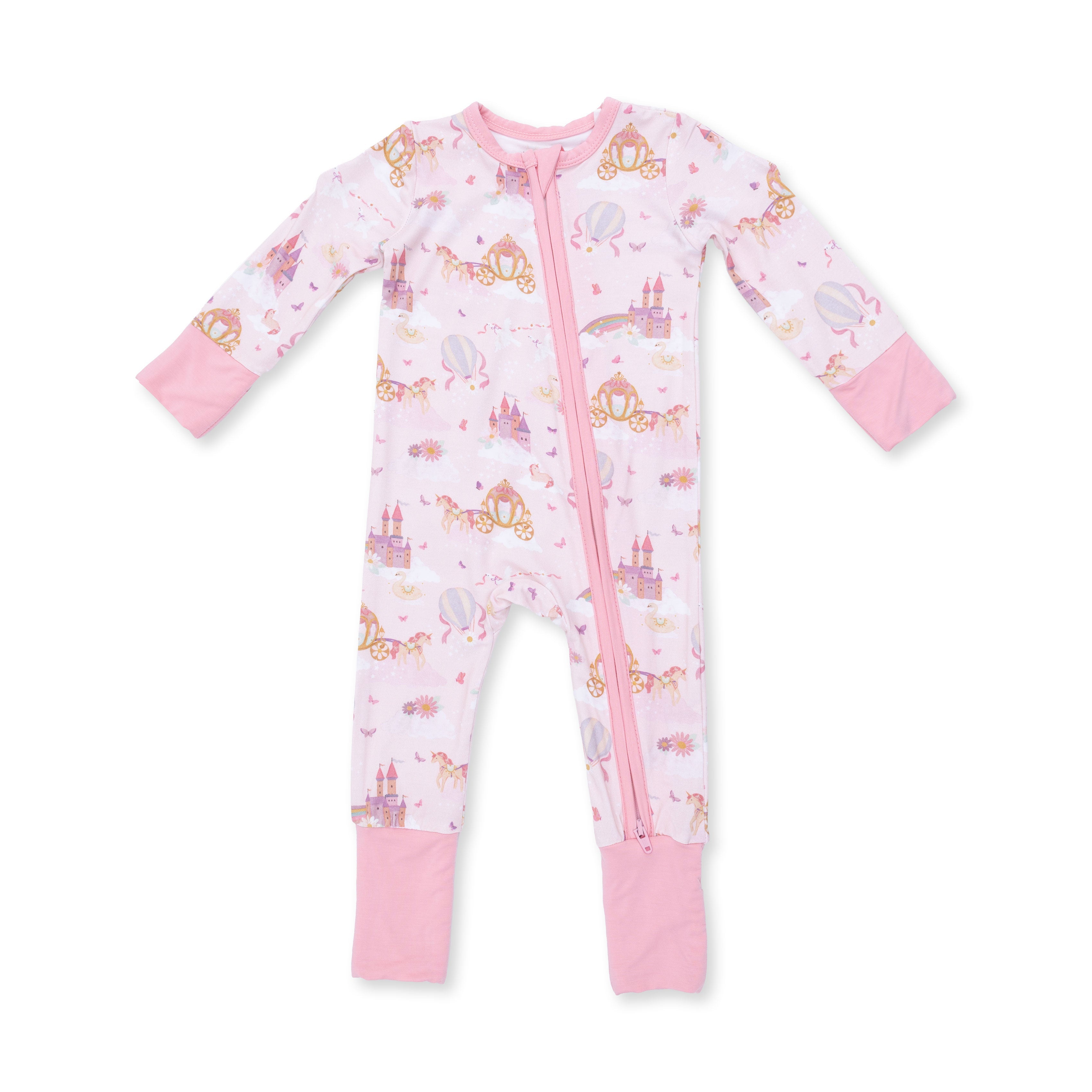 Princess Unicorns And Castle - Convertible Romper