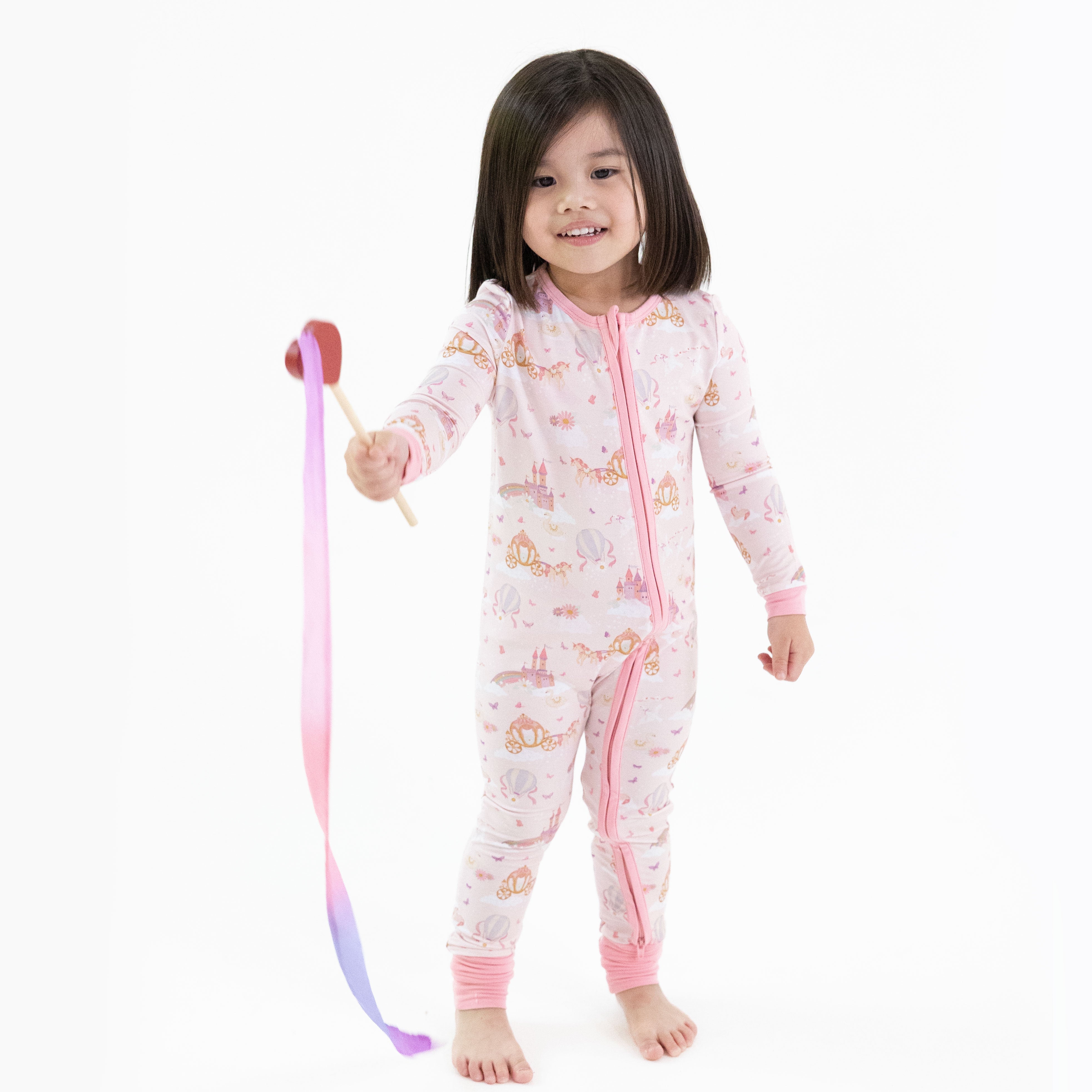 Princess Unicorns And Castle - Convertible Romper
