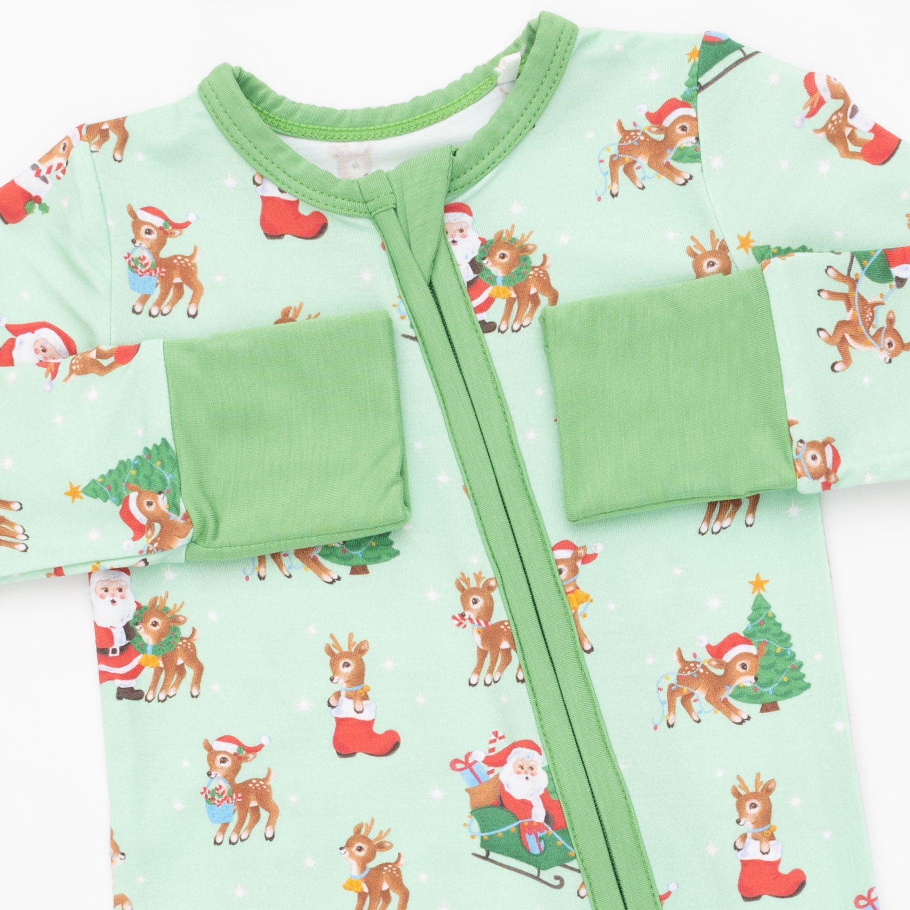 Vintage Reindeer & Santa Uni - Convertible Romper