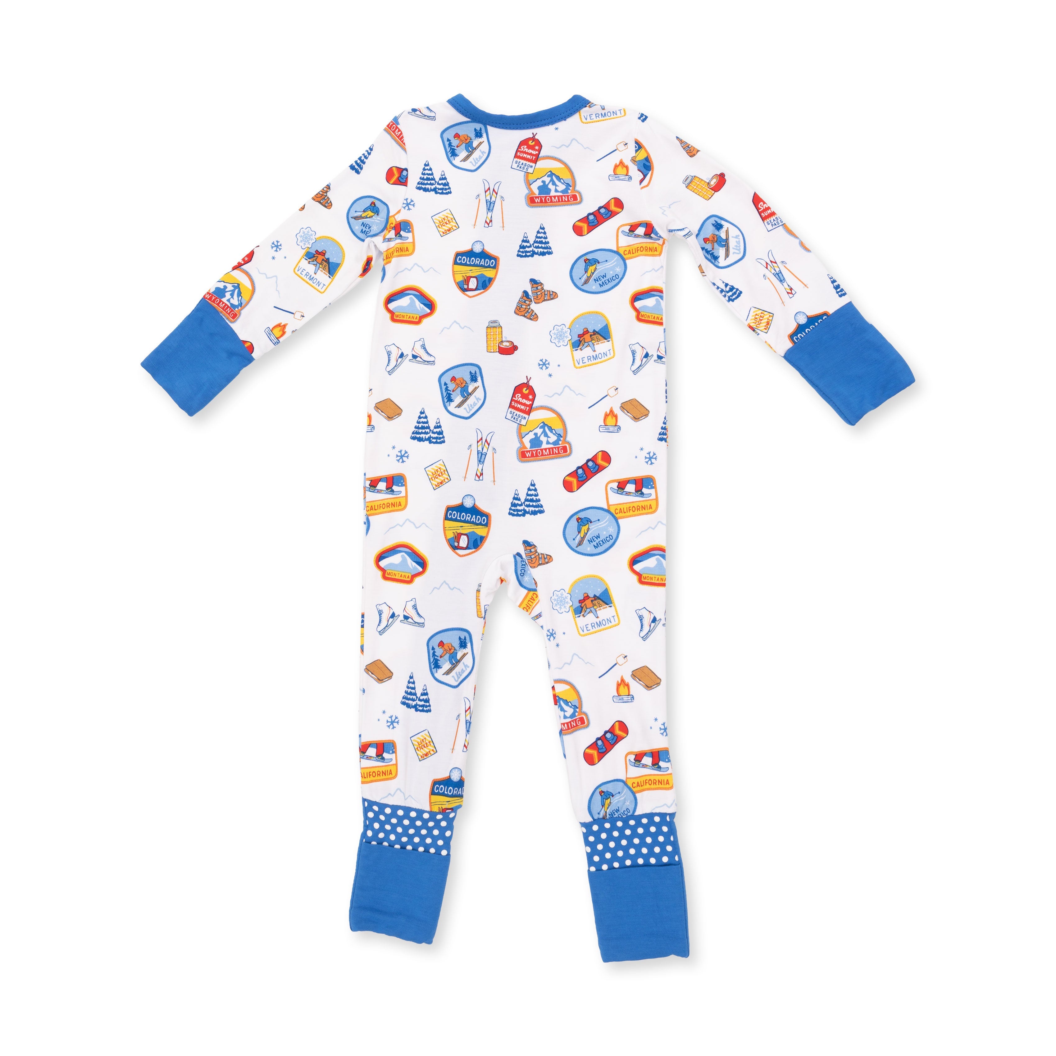 Vintage Ski Patches - Convertible Romper