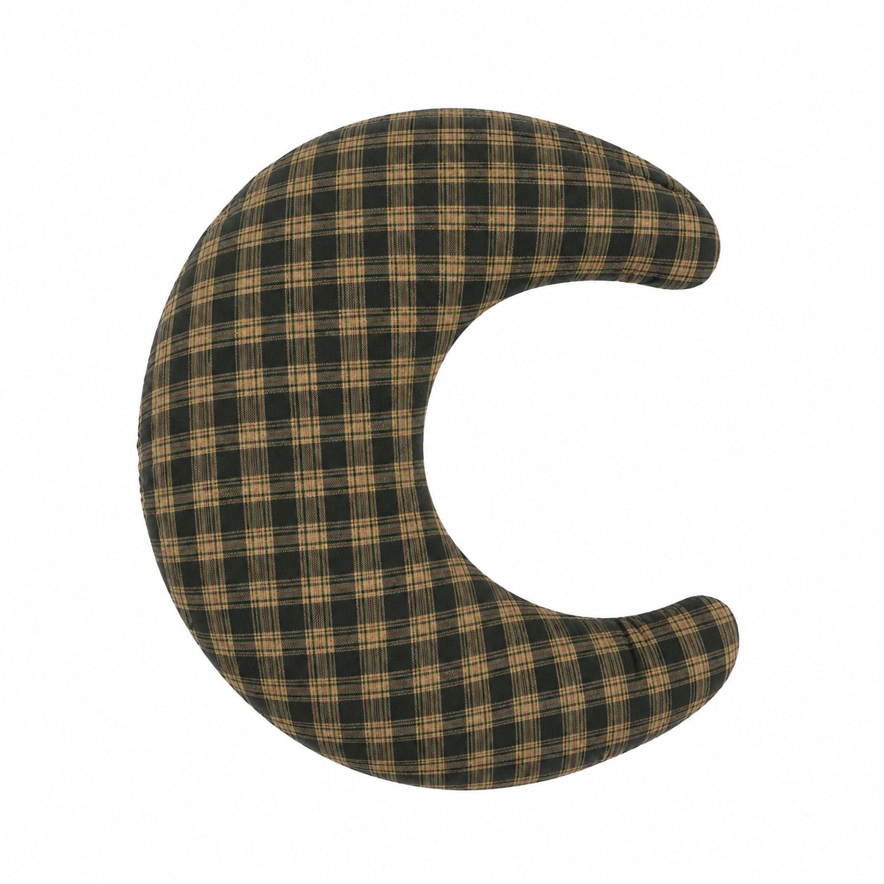 Beige Gingham Ruffle Nursing Pillow Cover