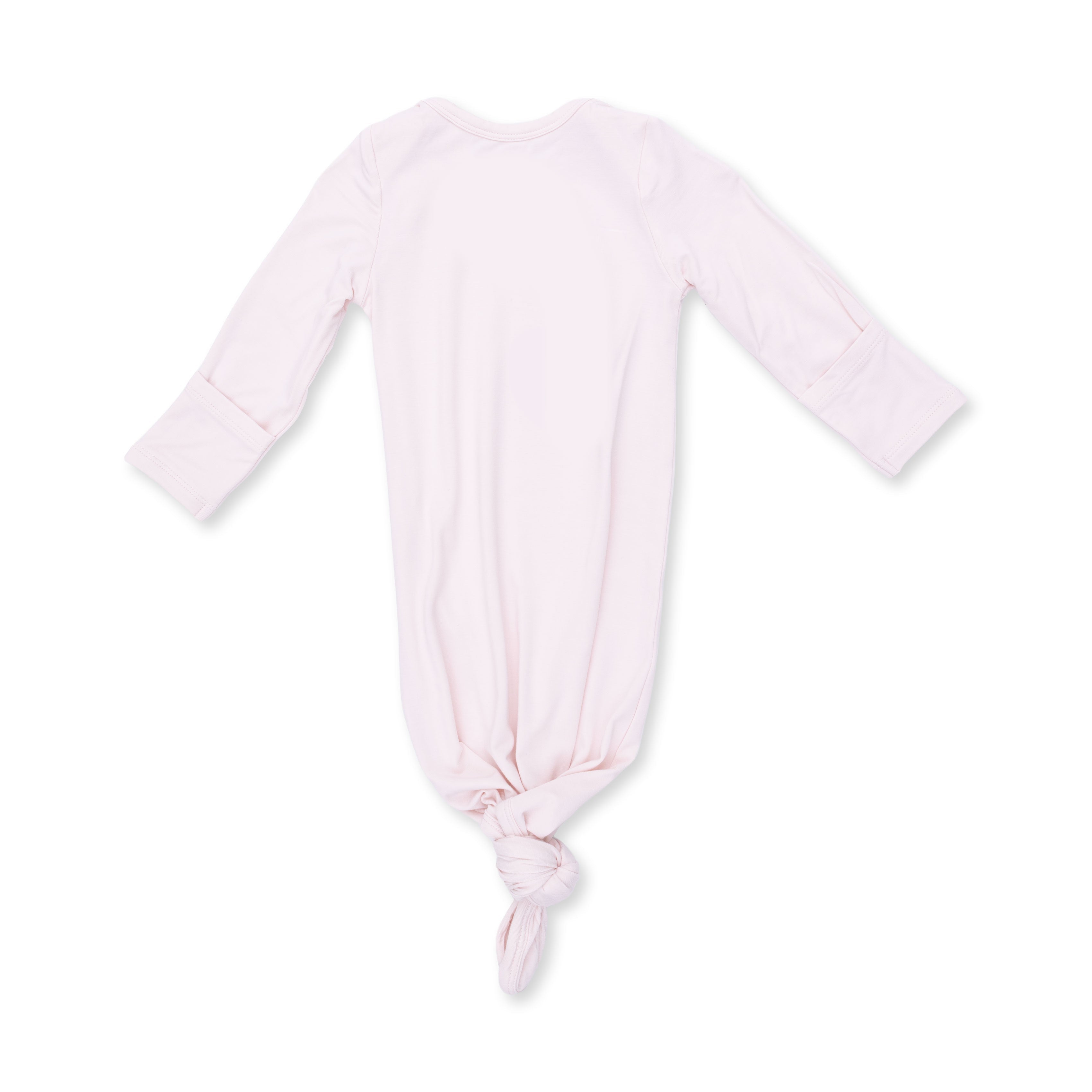 Solid Mauve Morn - Knotted Gown And Knot Headband