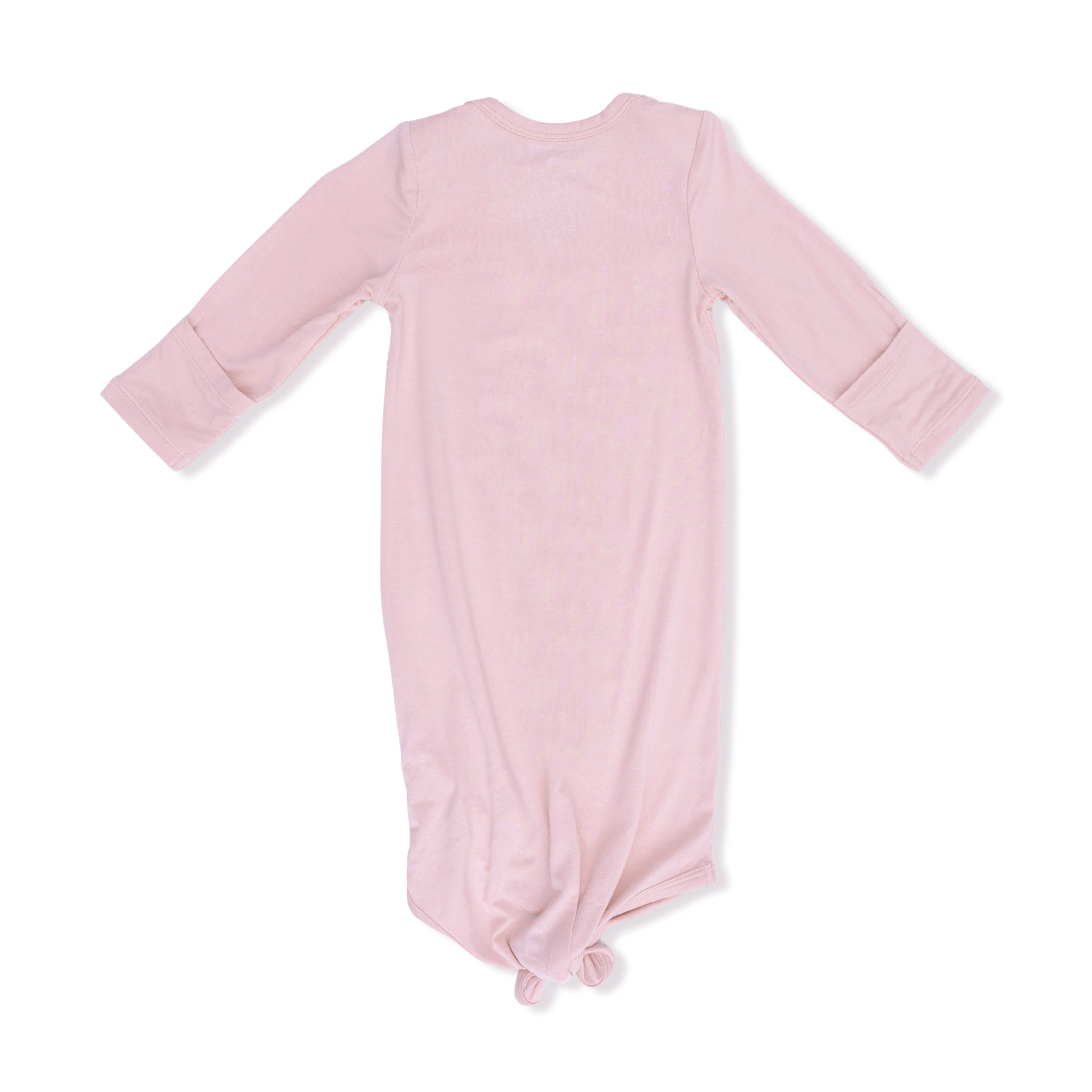 Solid Peachskin - Knotted Gown And Headband