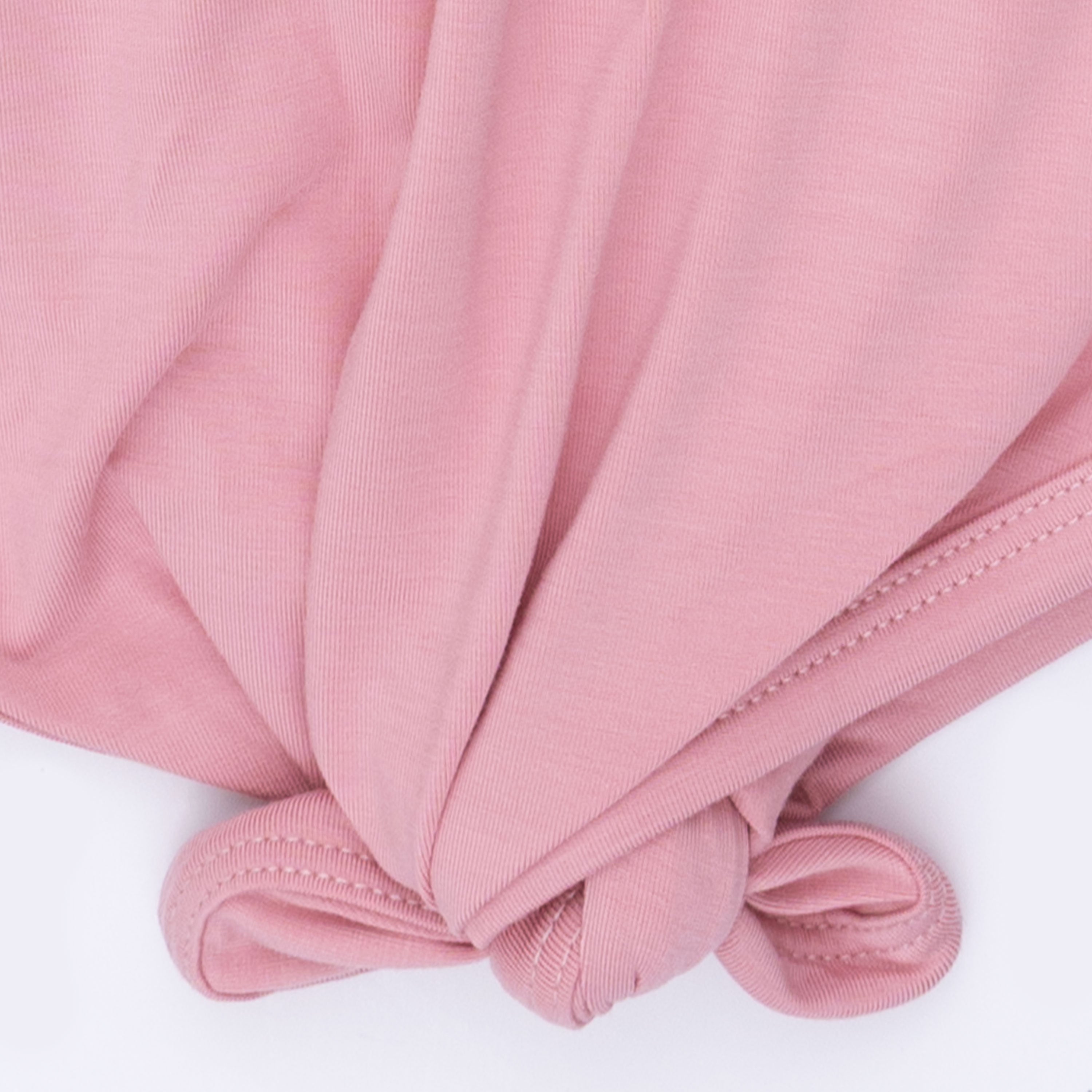 Solid Rose Elegance - Knotted Gown And Headband