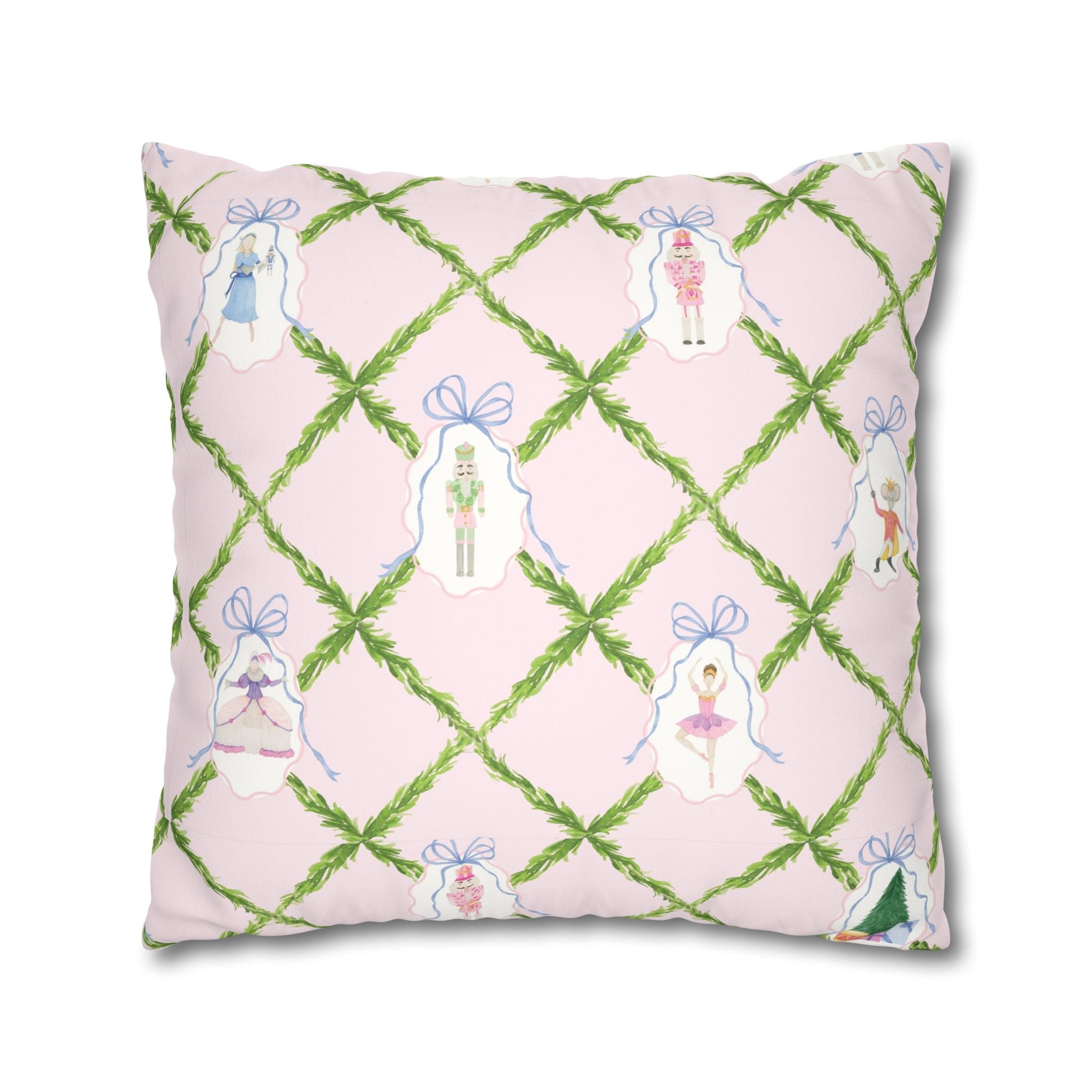 Nutcracker Ballet Velvet Pillow Cover