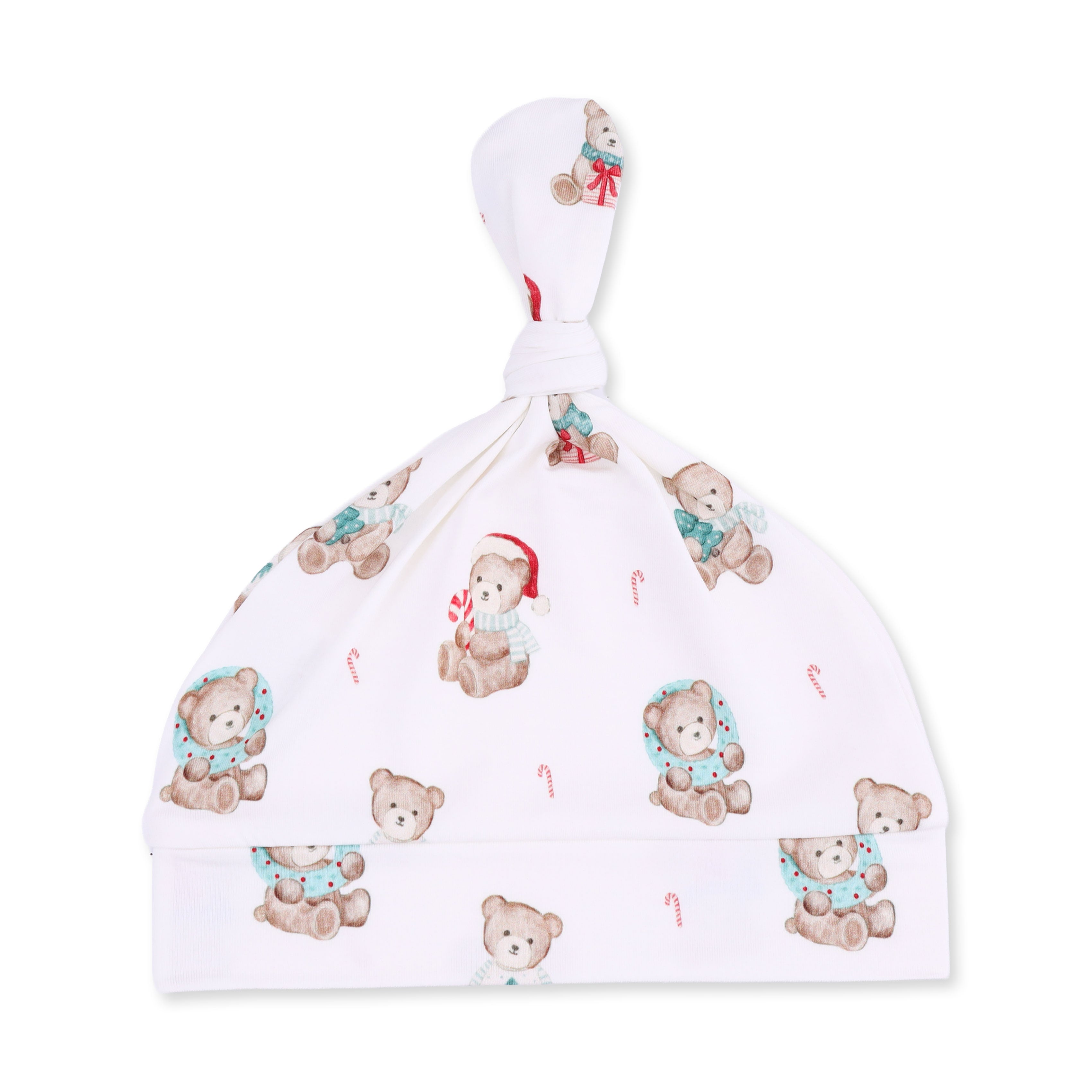 Christmas Teddy Bears Uni - Knotted Gown And Knotted Hat