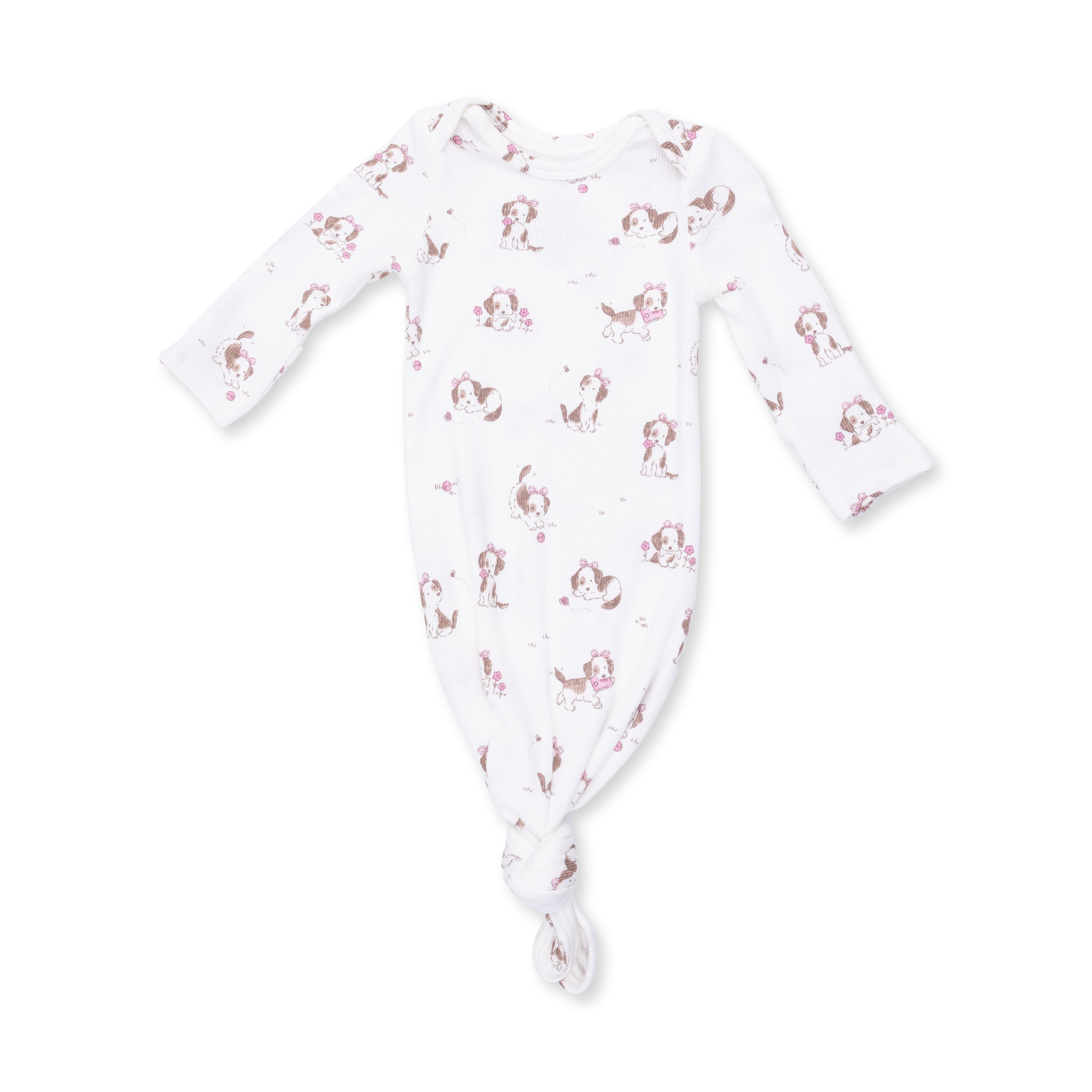 Explorer Puppy Pink - Knotted Gown And Knot Headband
