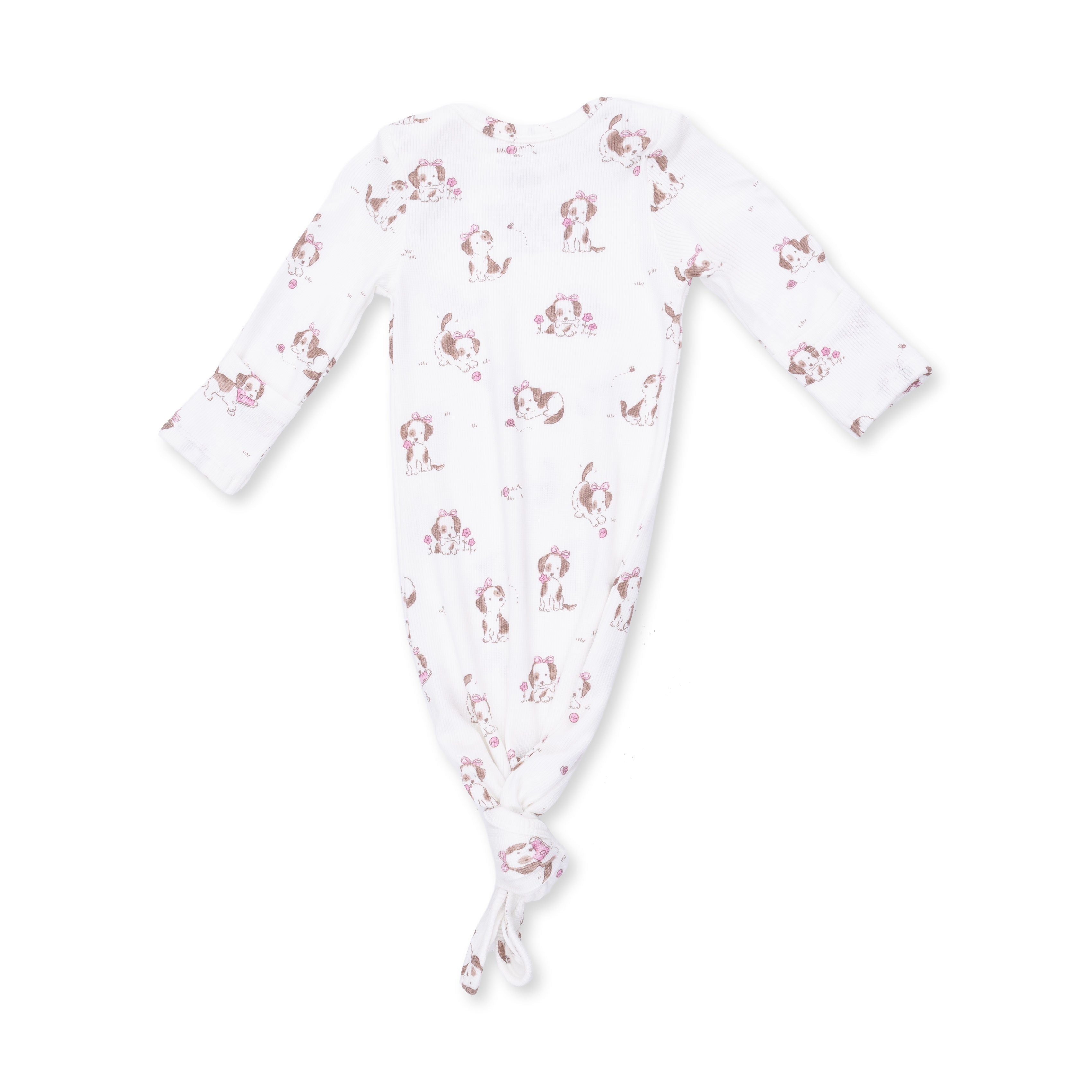 Explorer Puppy Pink - Knotted Gown And Knot Headband