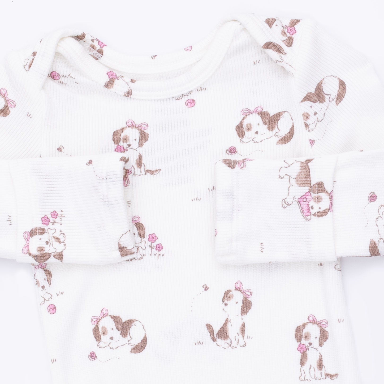 Explorer Puppy Pink - Knotted Gown And Knot Headband