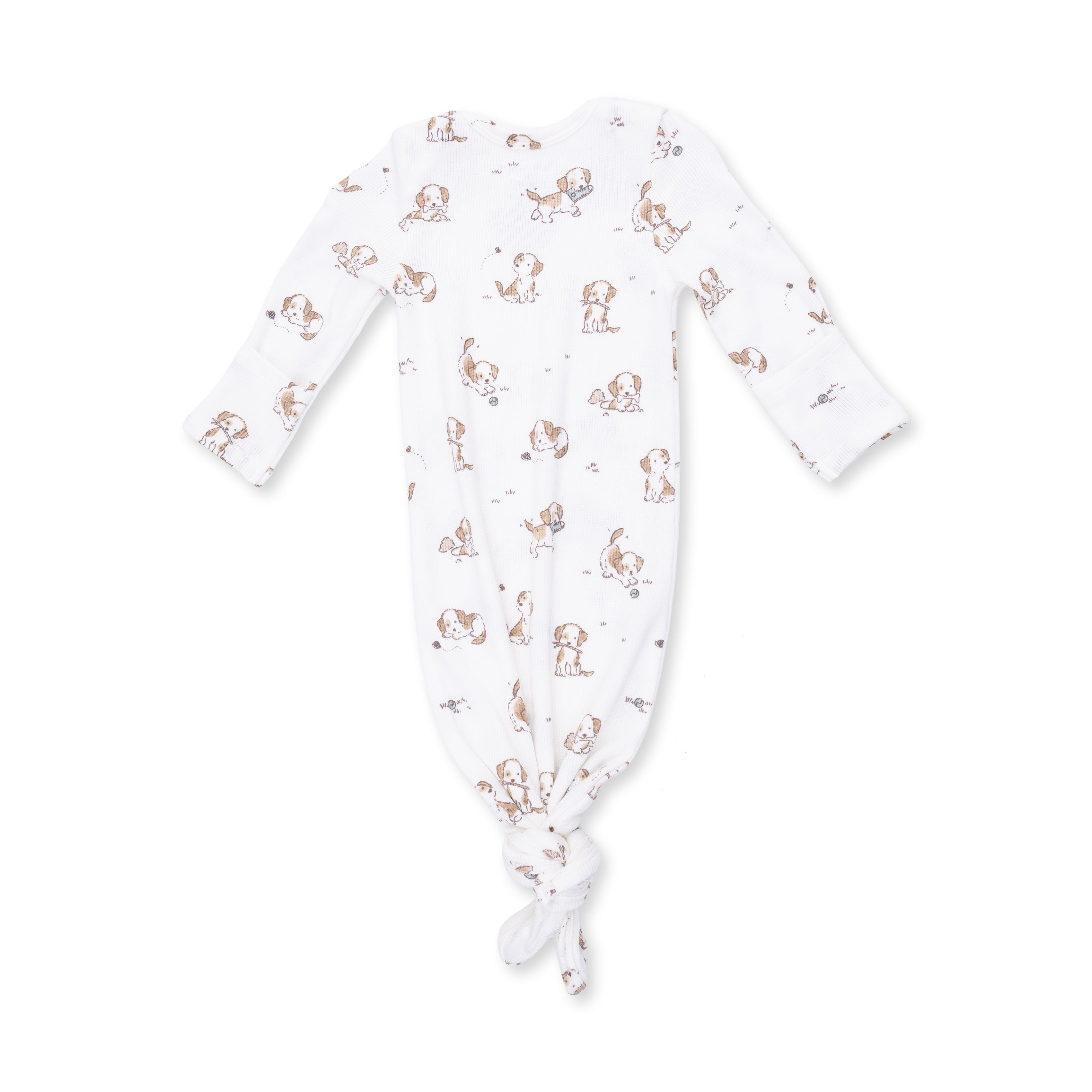Explorer Puppy Blue - Knotted Gown And Beanie Hat