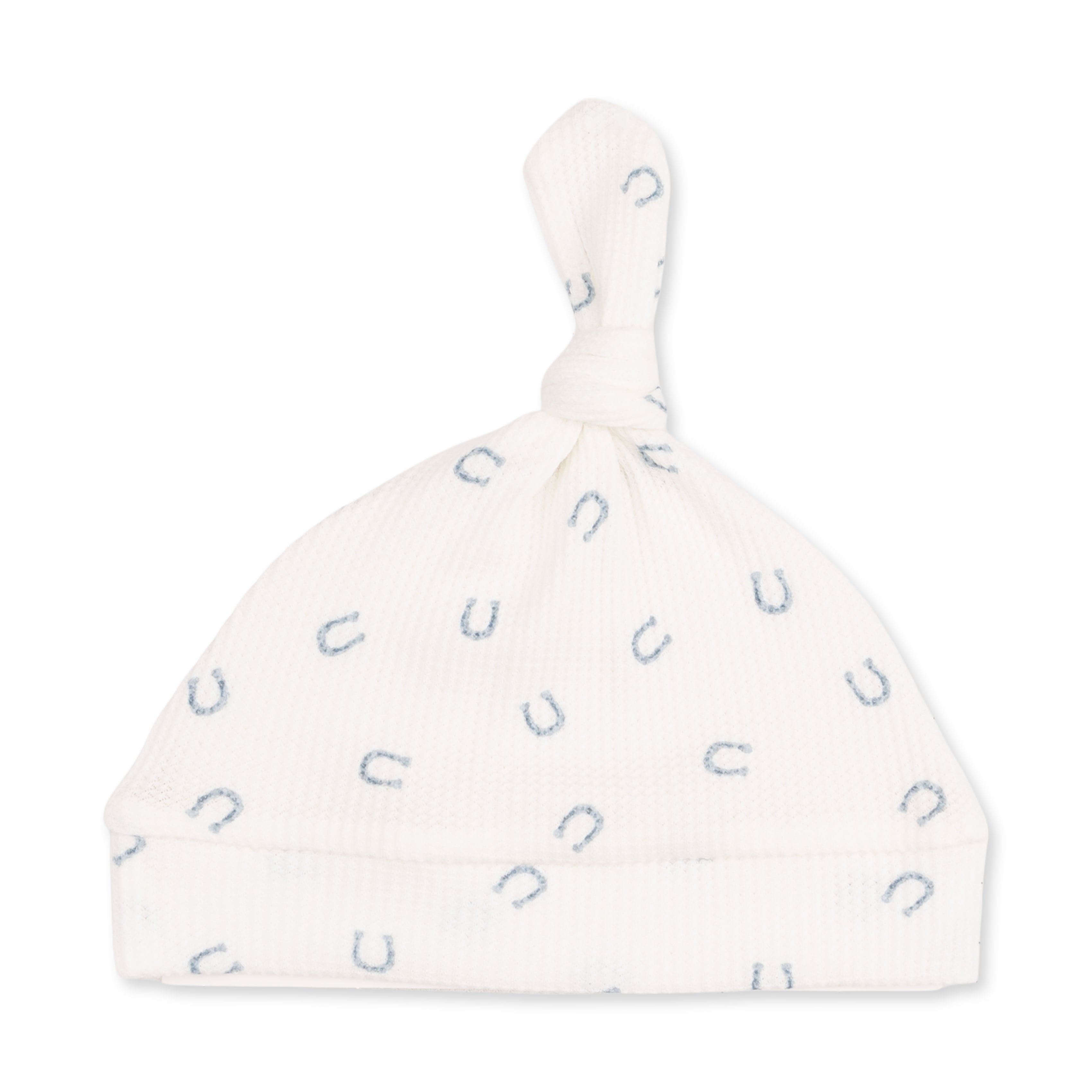 Little Horseshoes Blue - Knotted Gown And Knotted Hat
