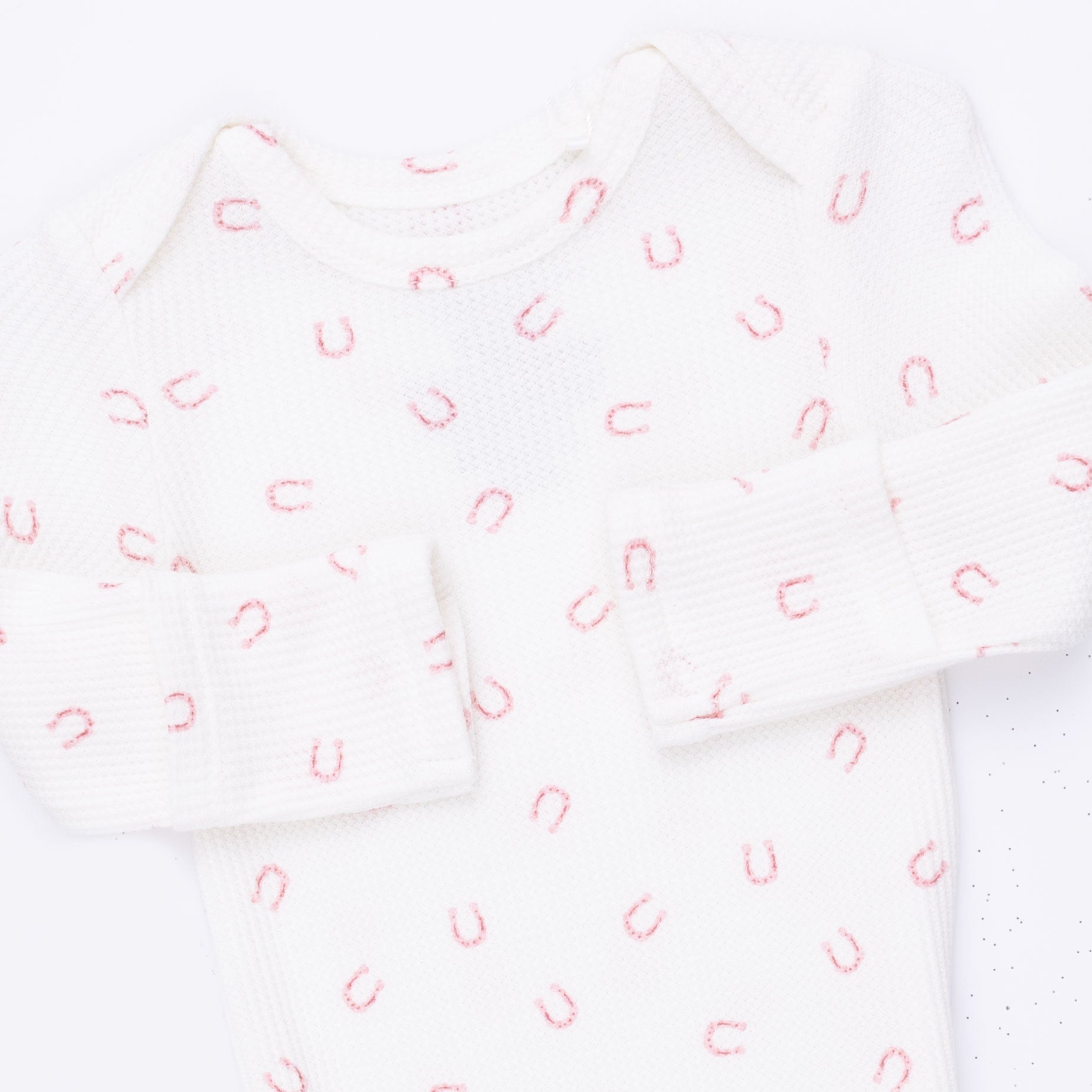 Little Horseshoes Pink - Knotted Gown And Knot Headband