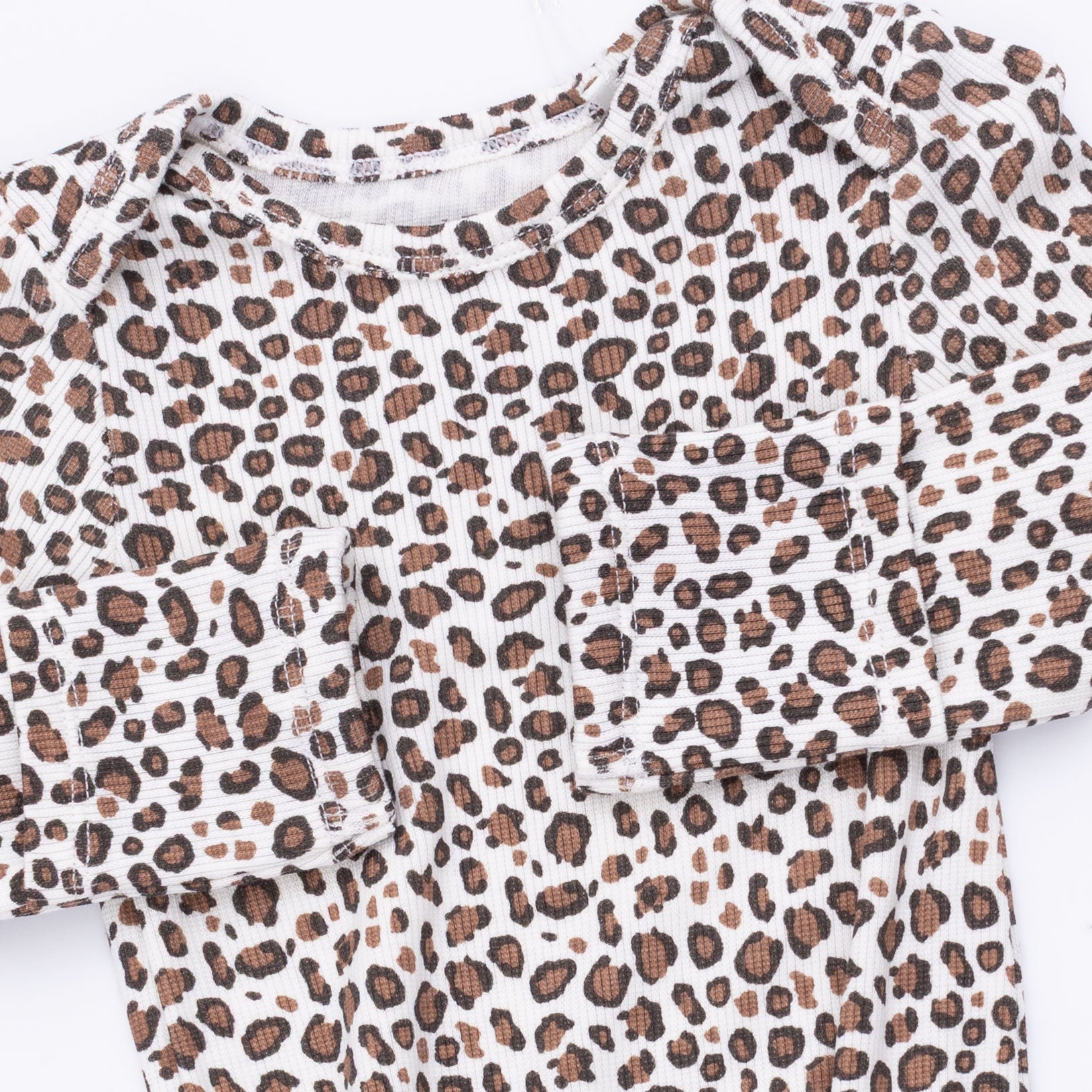 Leopard Rib - Knotted Gown And Knot Headband