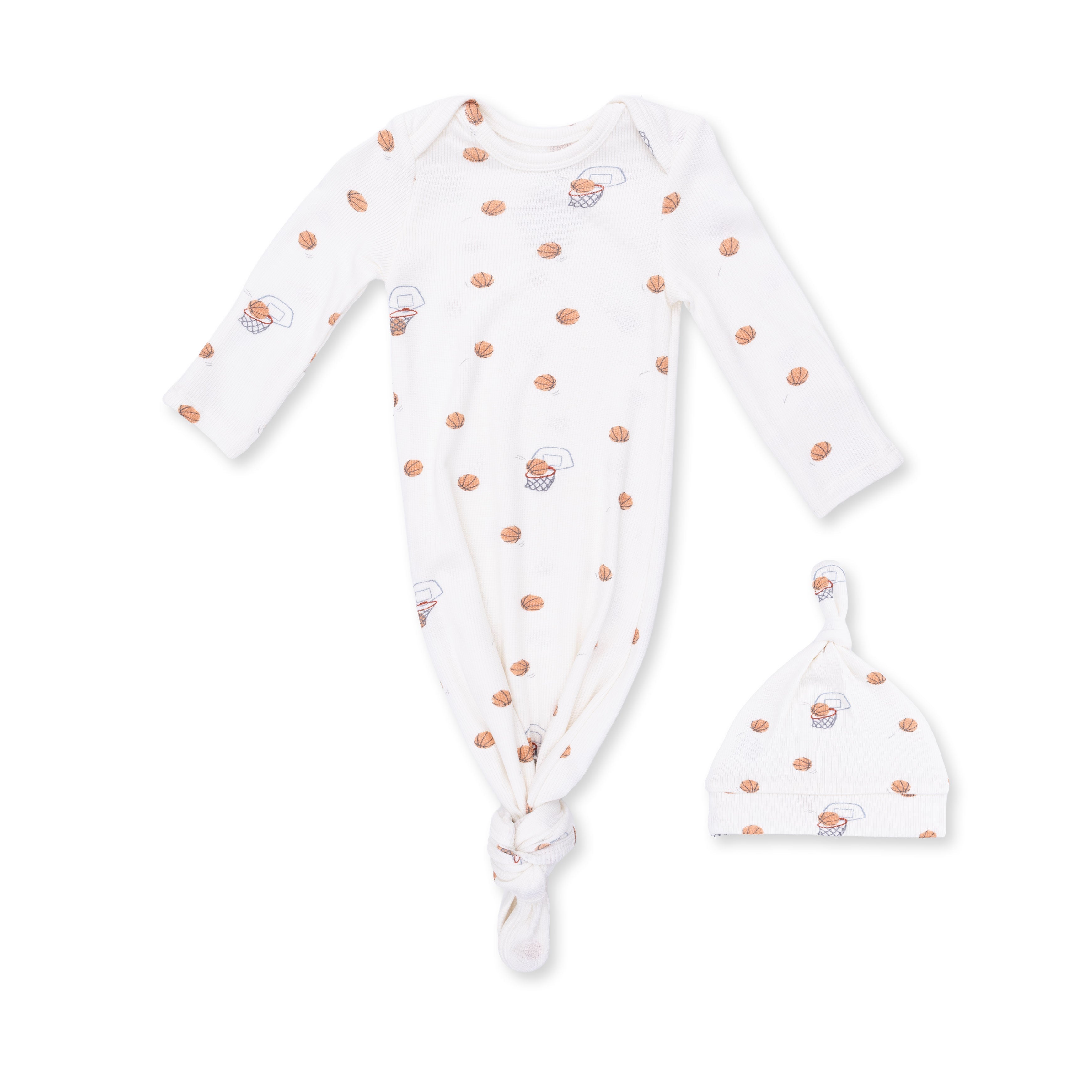 Mini Basketballs - Knotted Gown And Knotted Hat