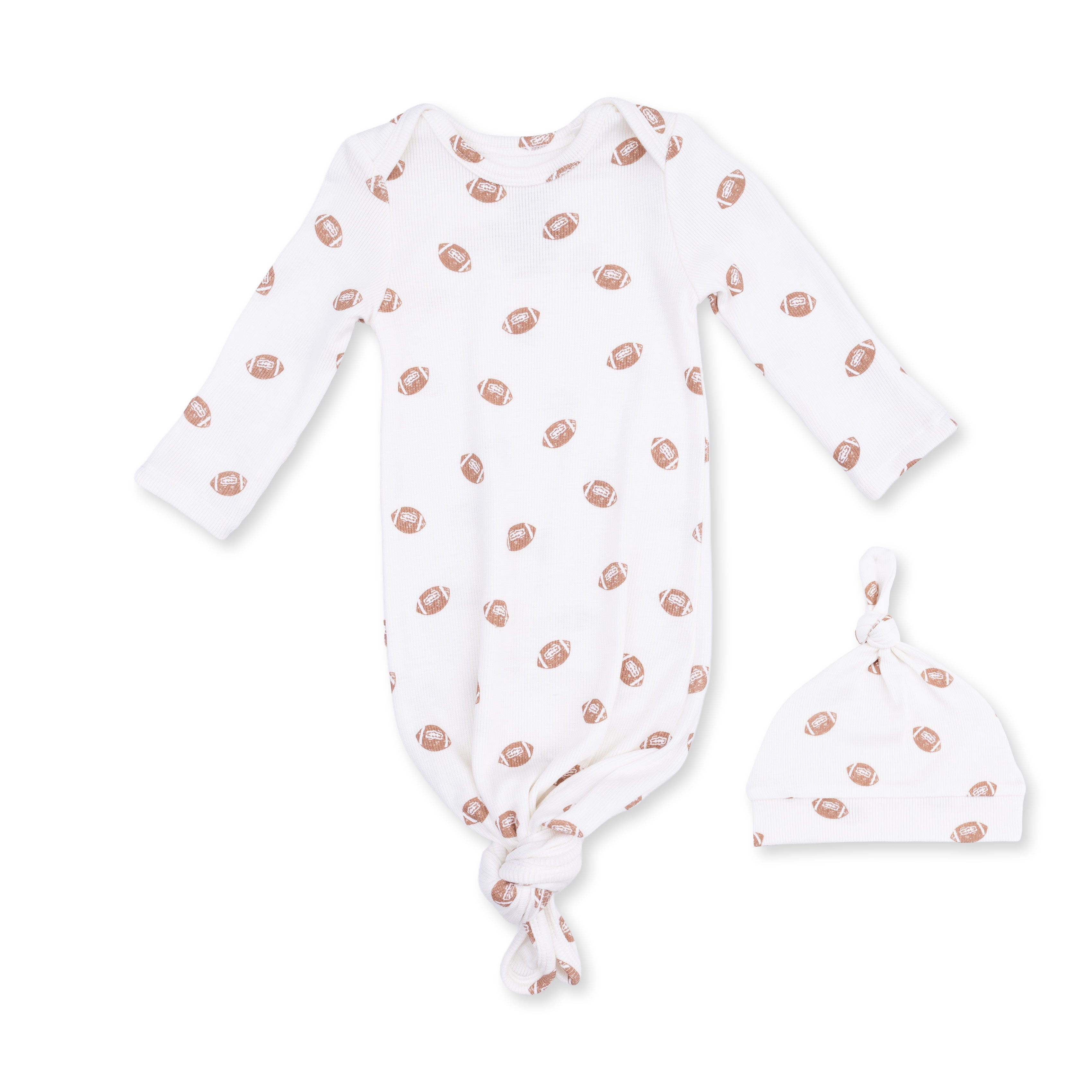 Mini Footballs - Knotted Gown And Knotted Hat