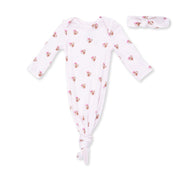 Mini Football Hearts - Knotted Gown And Headband