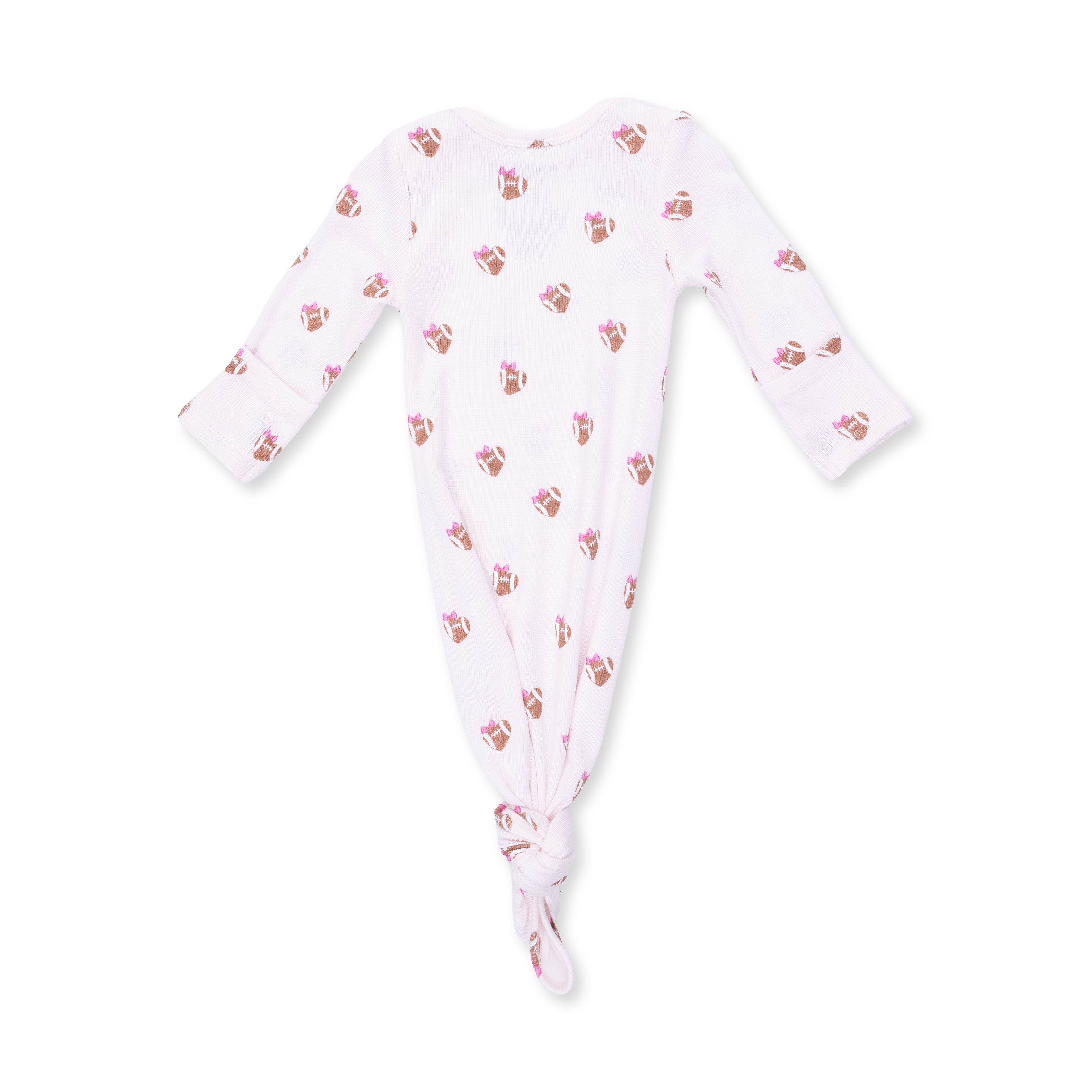 Mini Football Hearts - Knotted Gown And Headband