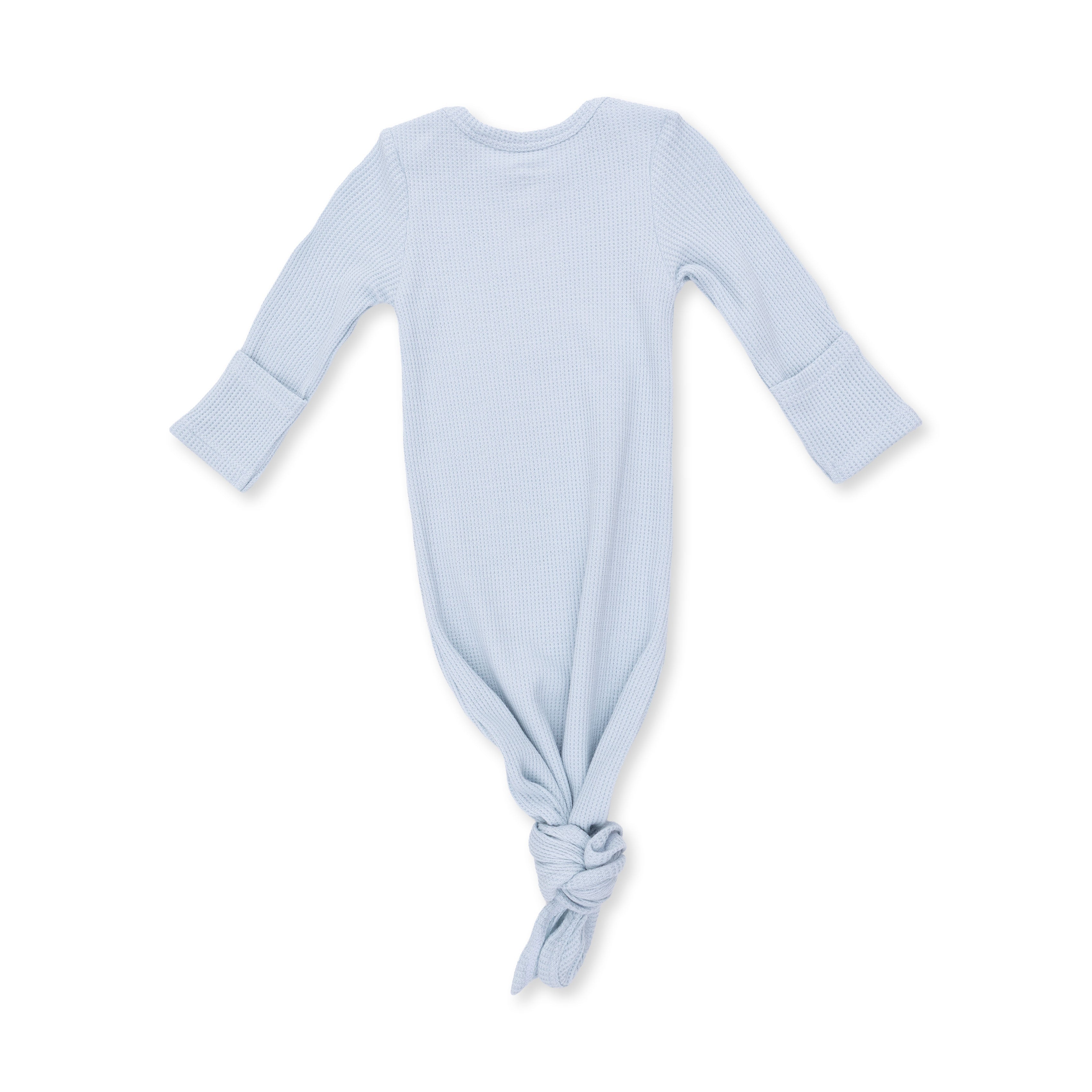 Solid Baby Blue - Knotted Gown And Knotted Hat