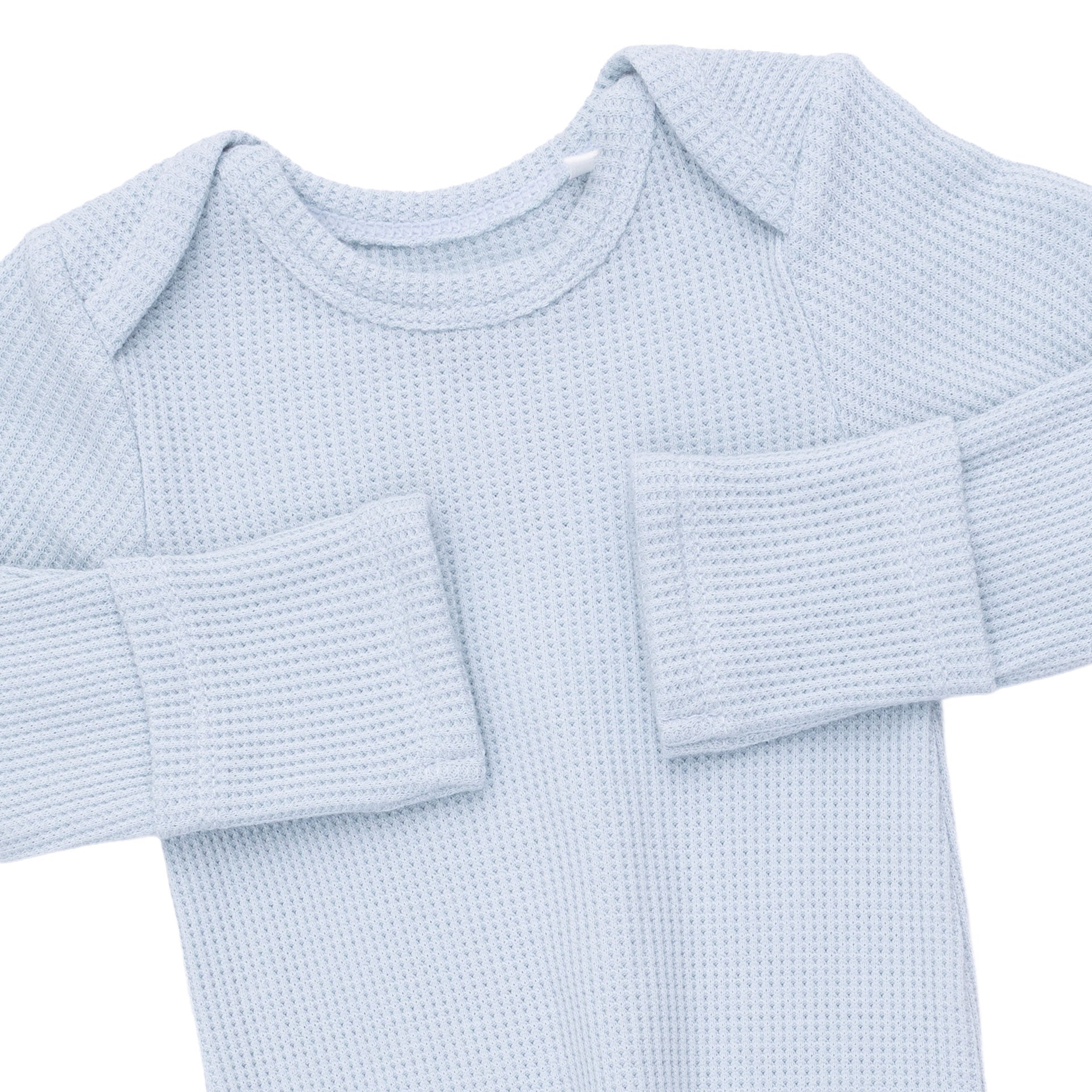 Solid Baby Blue - Knotted Gown And Knotted Hat
