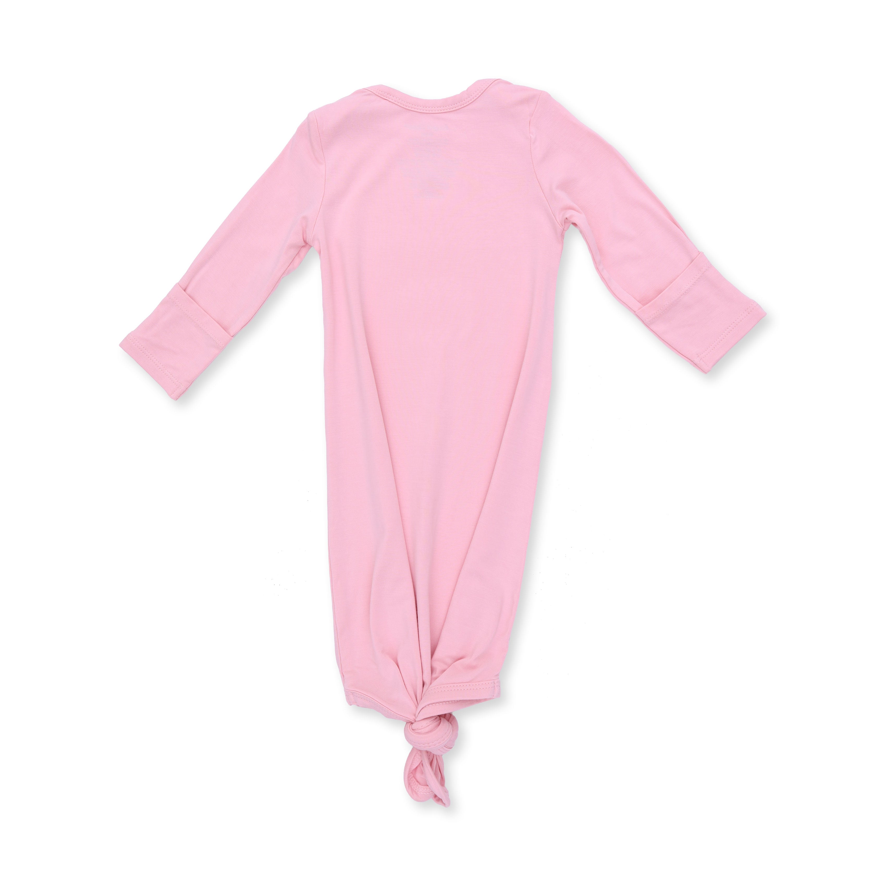Solid Candy Pink - Knotted Gown And Headband