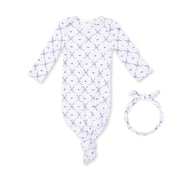 Simple Hockey Pink - Knotted Gown And Headband