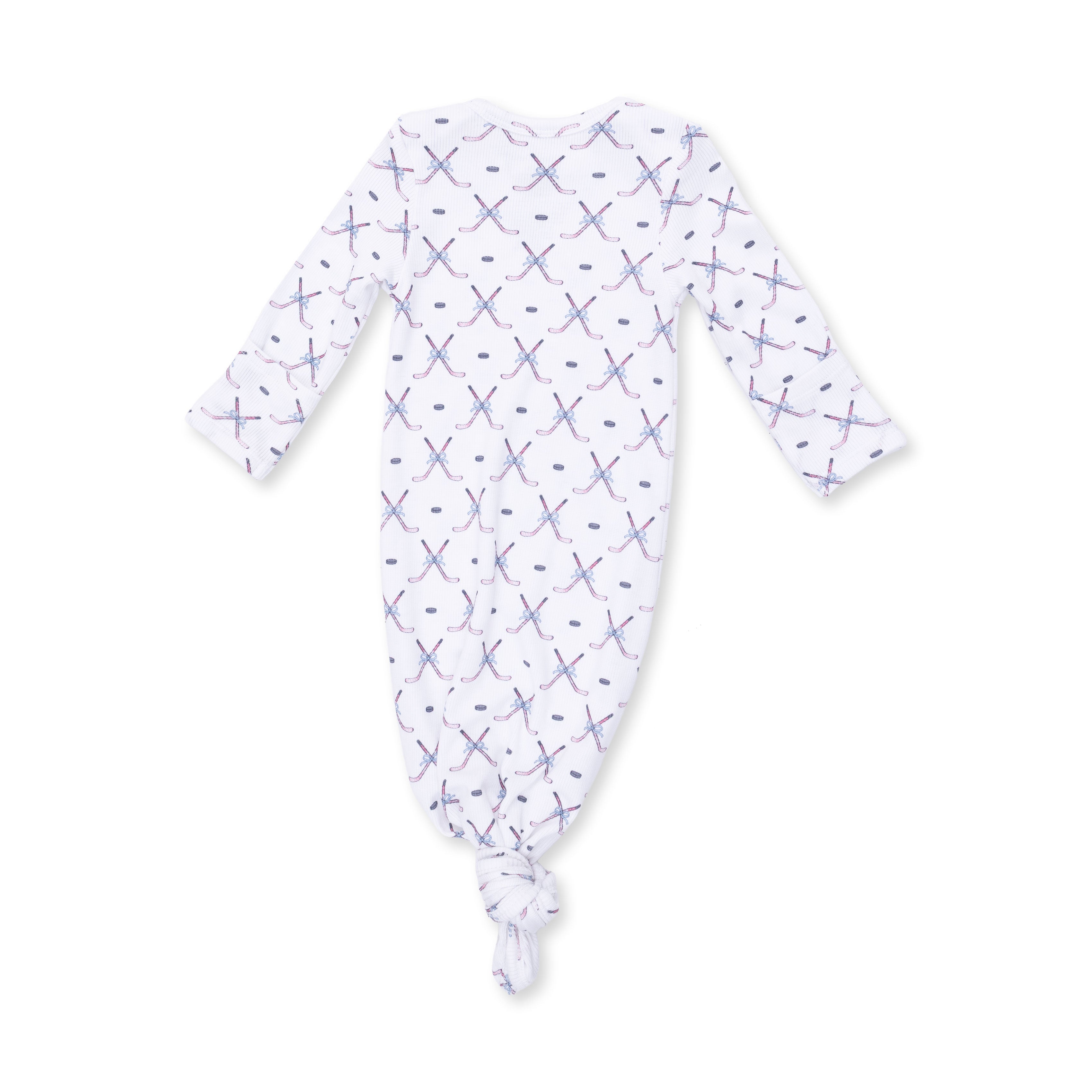 Simple Hockey Pink - Knotted Gown And Headband