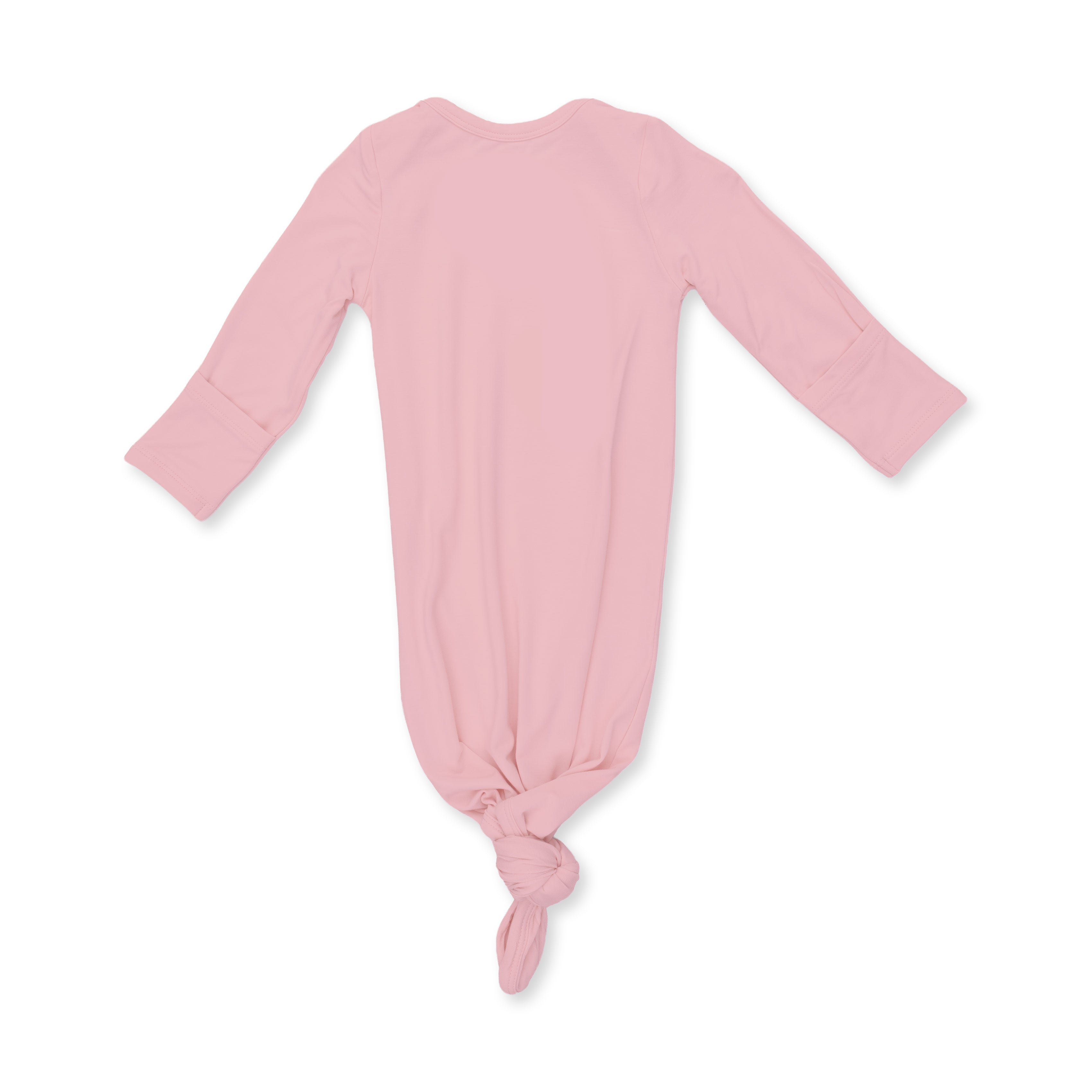 Solid Mellow Rose - Knotted Gown And Knot Headband
