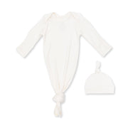 Solid Snow White - Knotted Gown And Knotted Hat