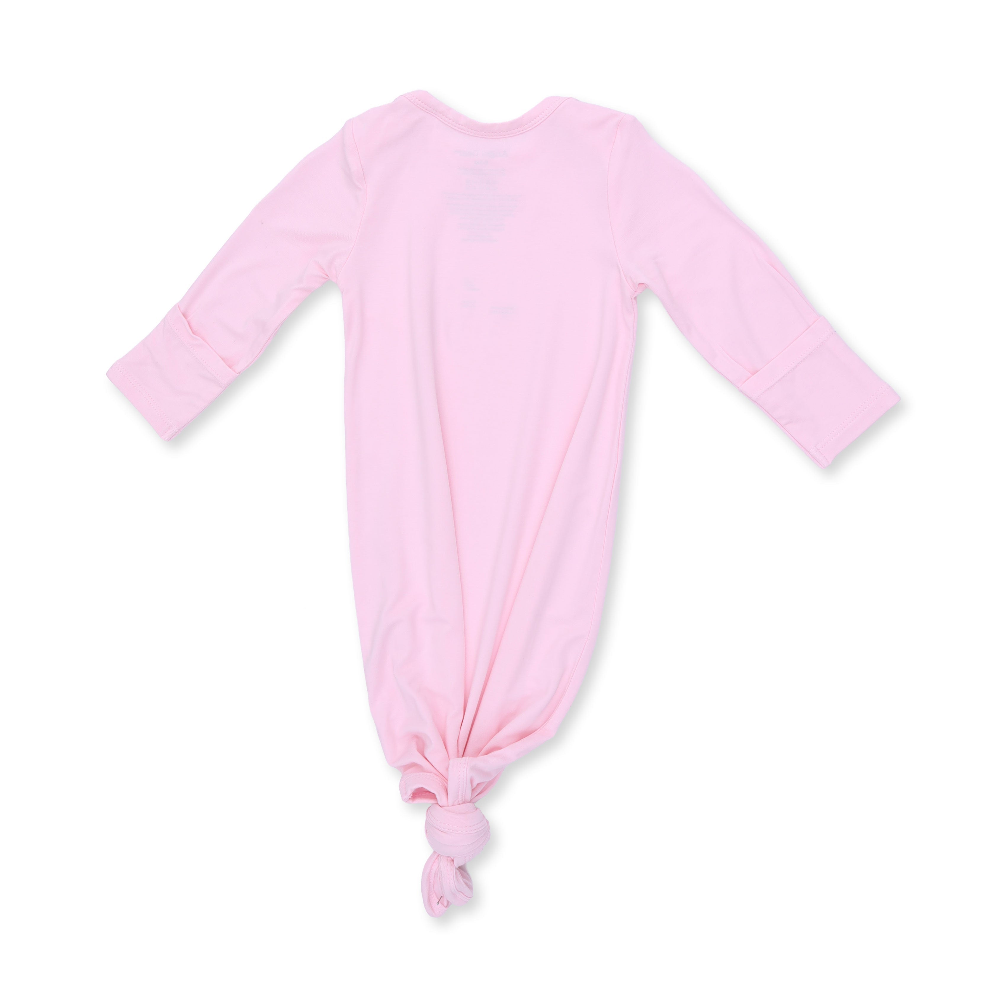 Solid Pink A Boo - Knotted Gown And Headband