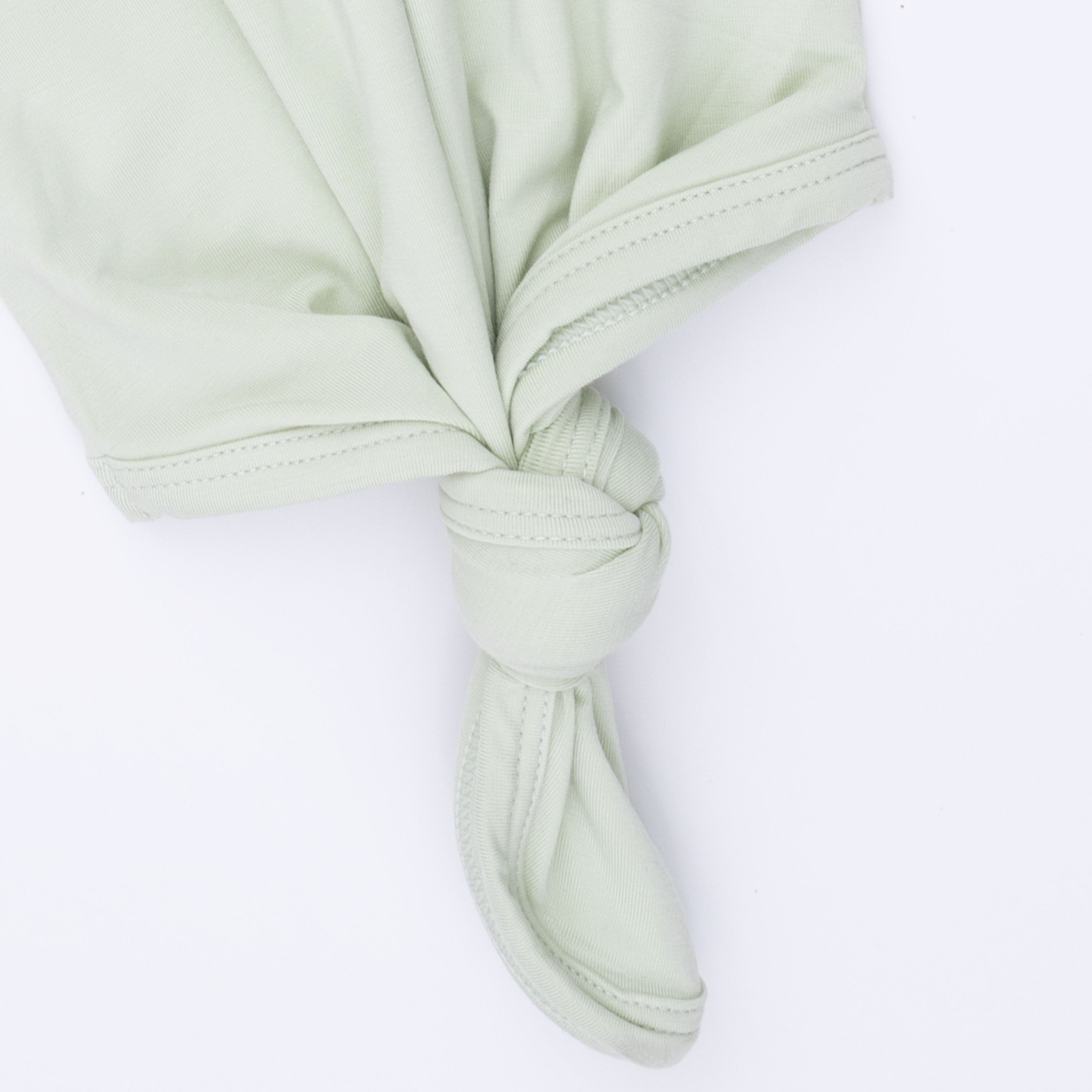 Solid Bok Choy - Knotted Gown And Beanie Hat