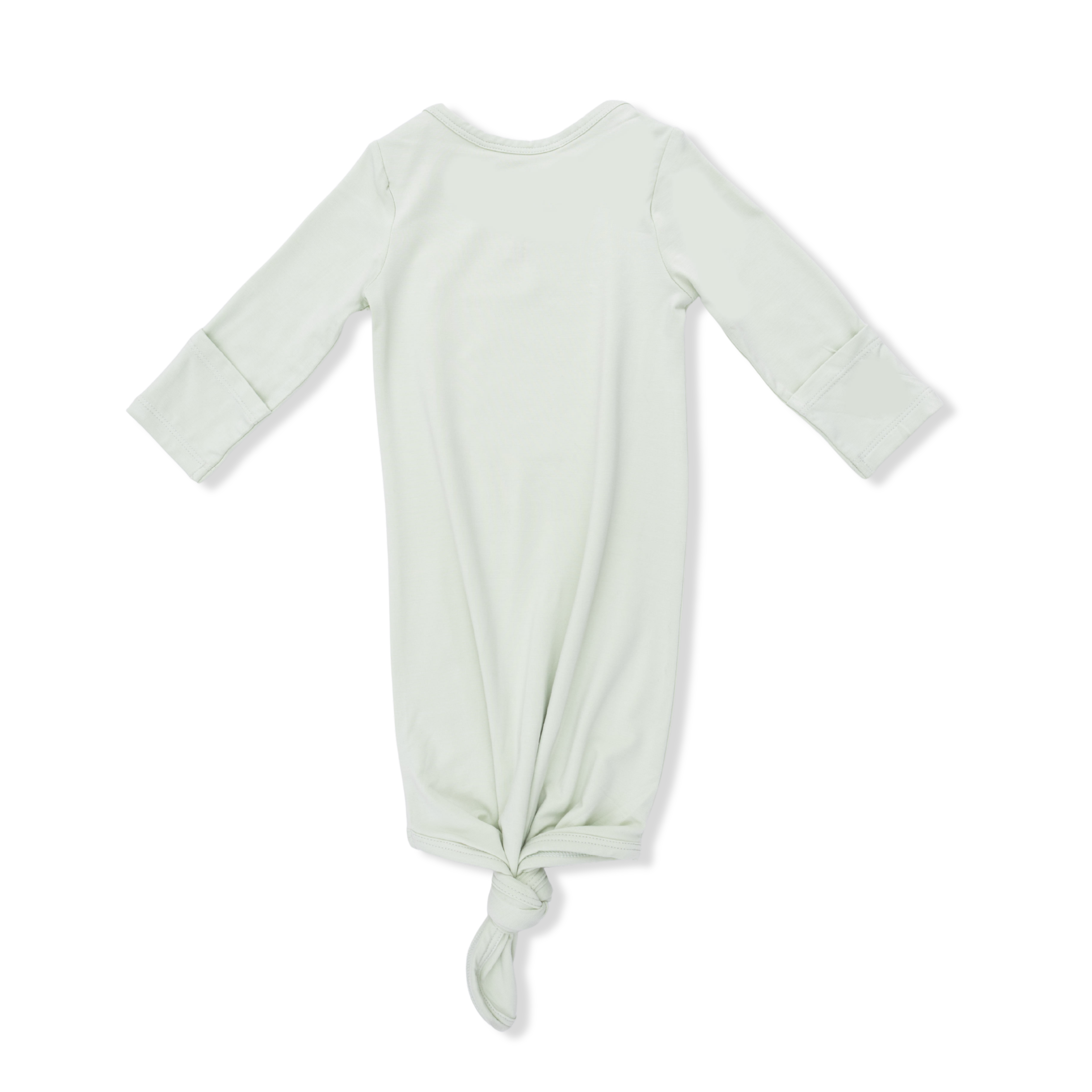Solid Bok Choy - Knotted Gown And Beanie Hat