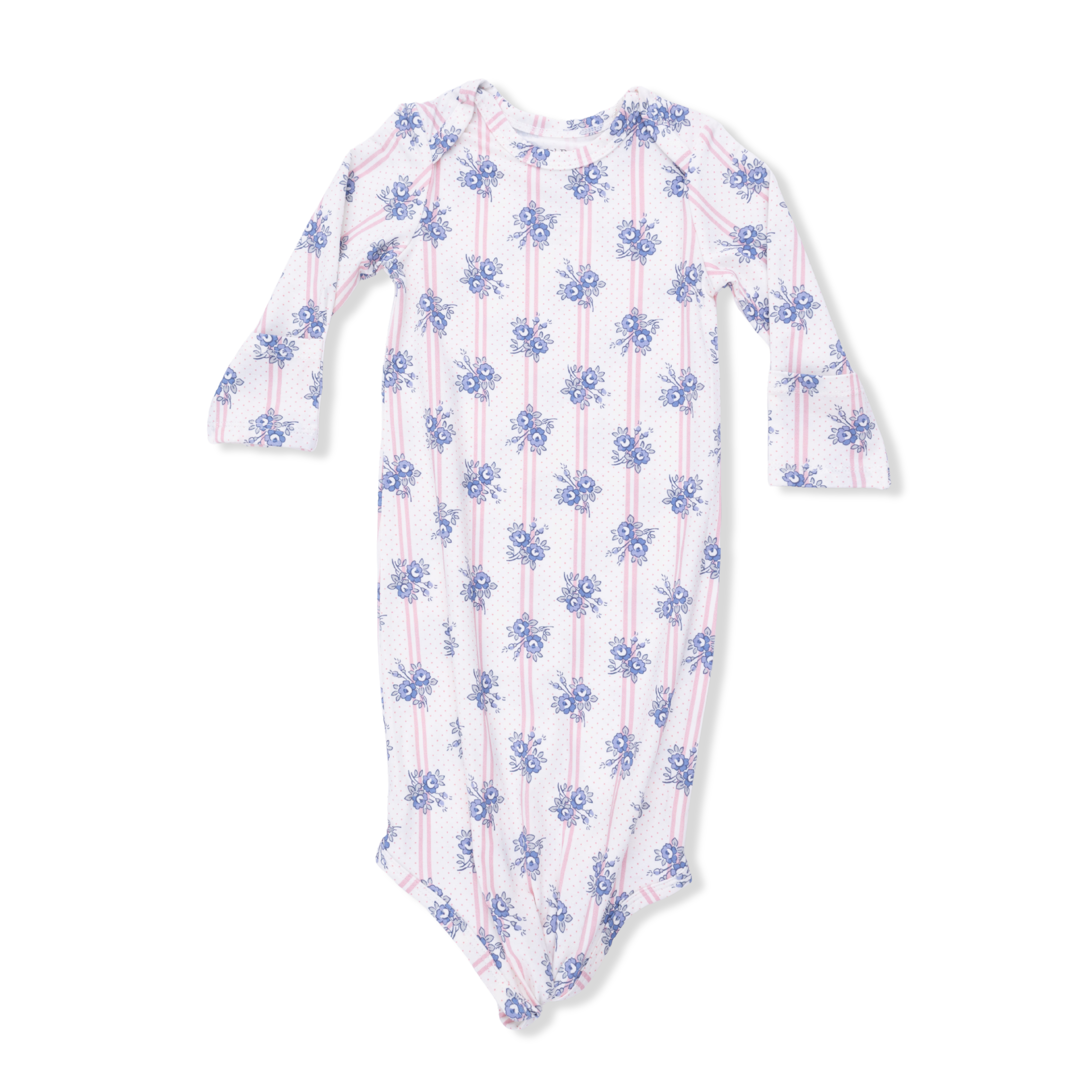 Stripe Dot Roses - Knotted Gown And Headband