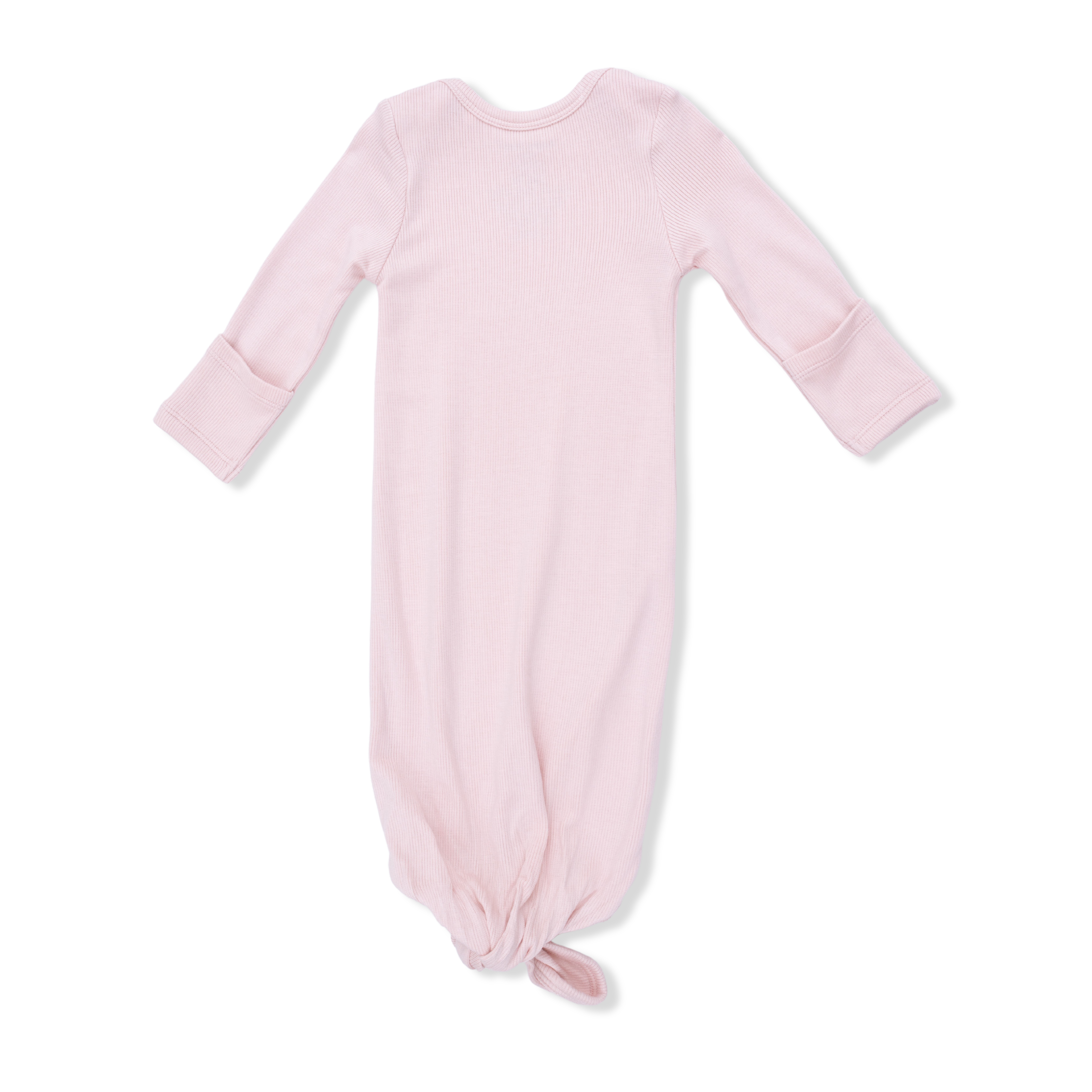Solid Veiled Pink - Knotted Gown And Hat