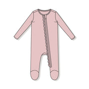 2 Way Ruffle Zipper Footie