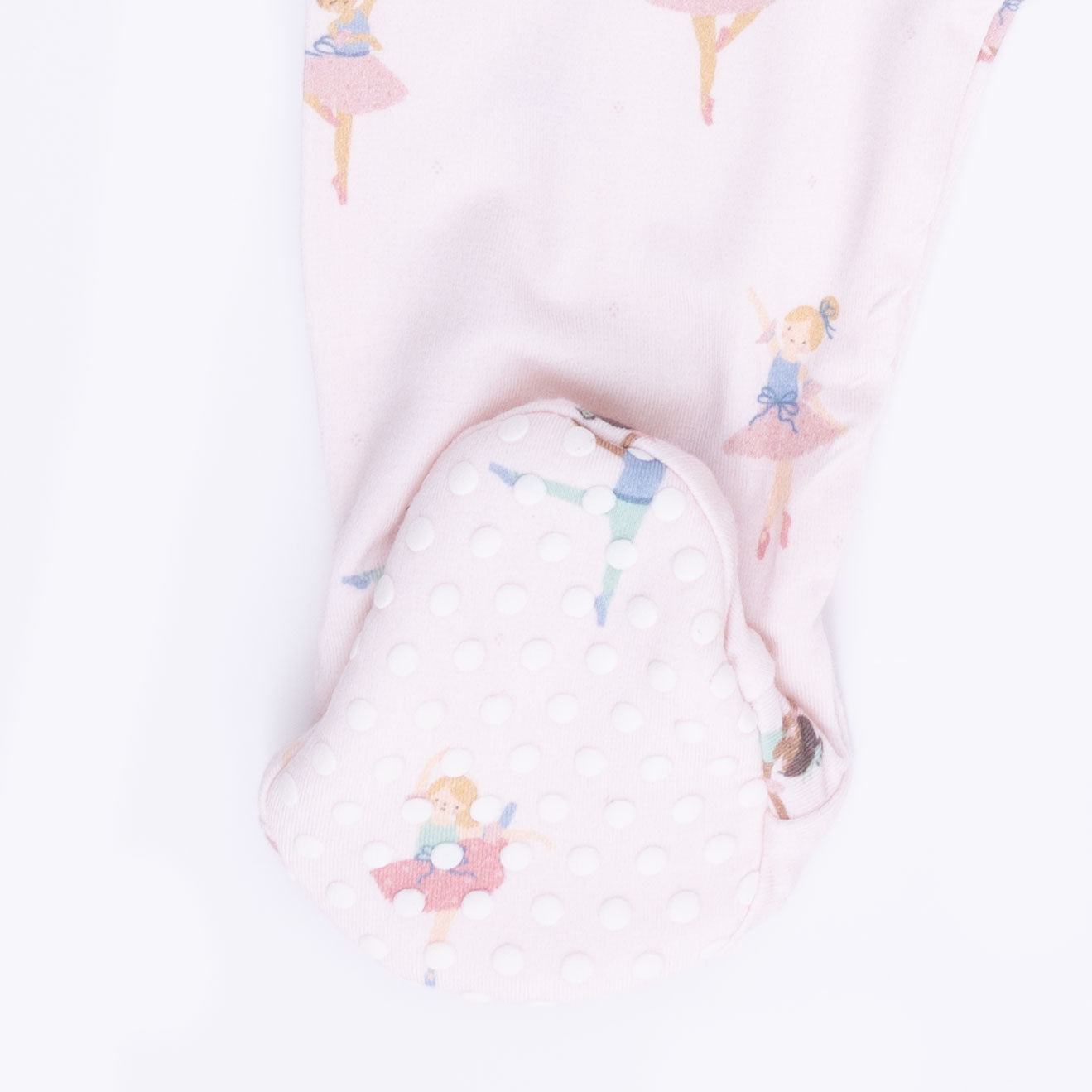 Petite Ballet  - 2 Way Ruffle Front Zipper Footie