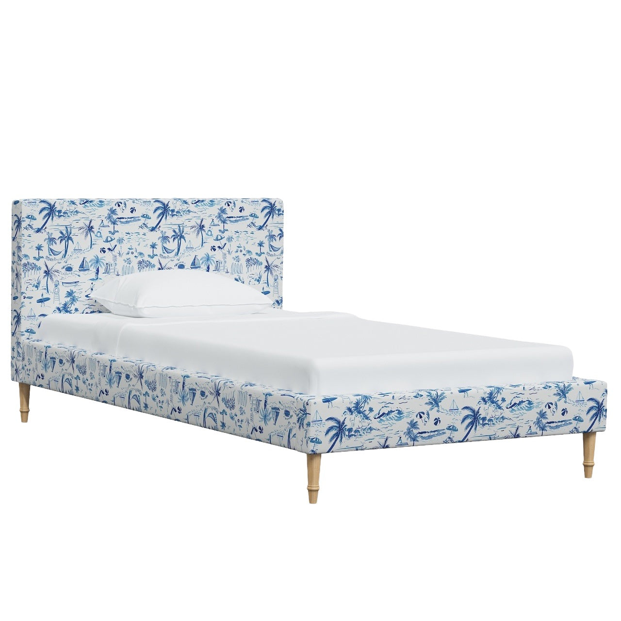 La Spezia Platform Bed with Fancy Cone Legs