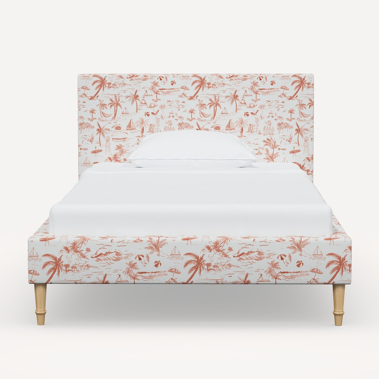 La Spezia Platform Bed with Fancy Cone Legs