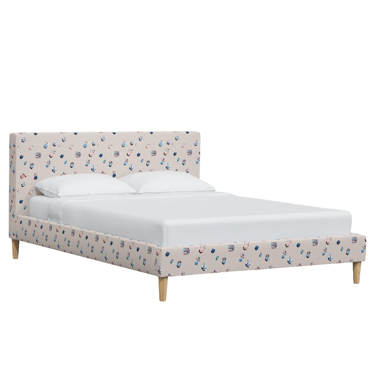 La Spezia Platform Bed with Fancy Cone Legs