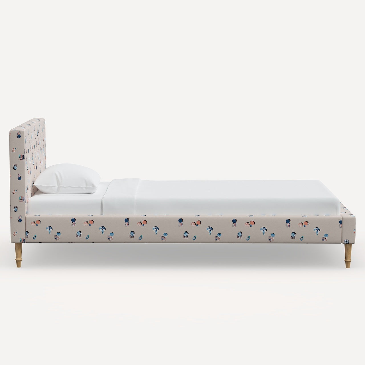 La Spezia Platform Bed with Fancy Cone Legs