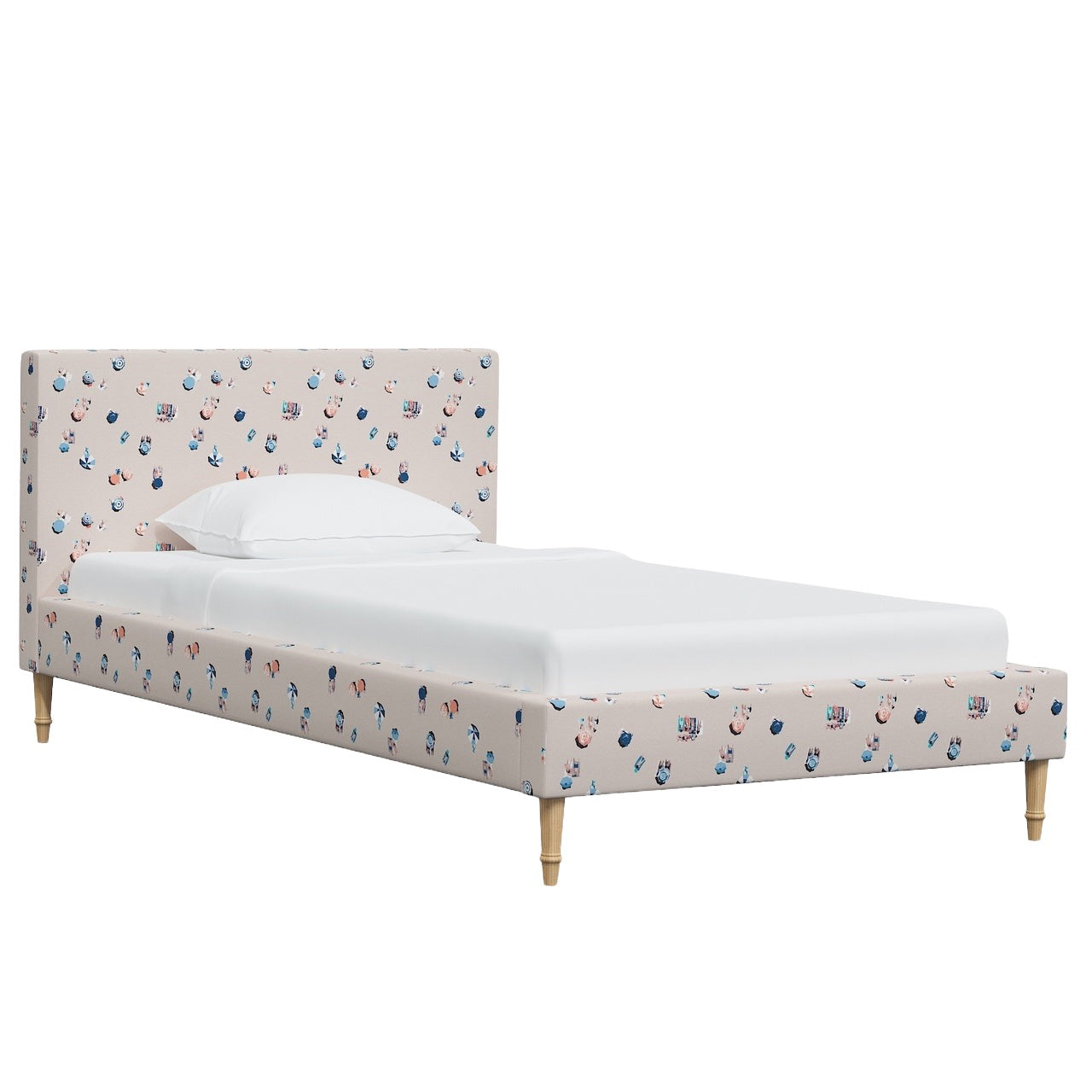 La Spezia Platform Bed with Fancy Cone Legs