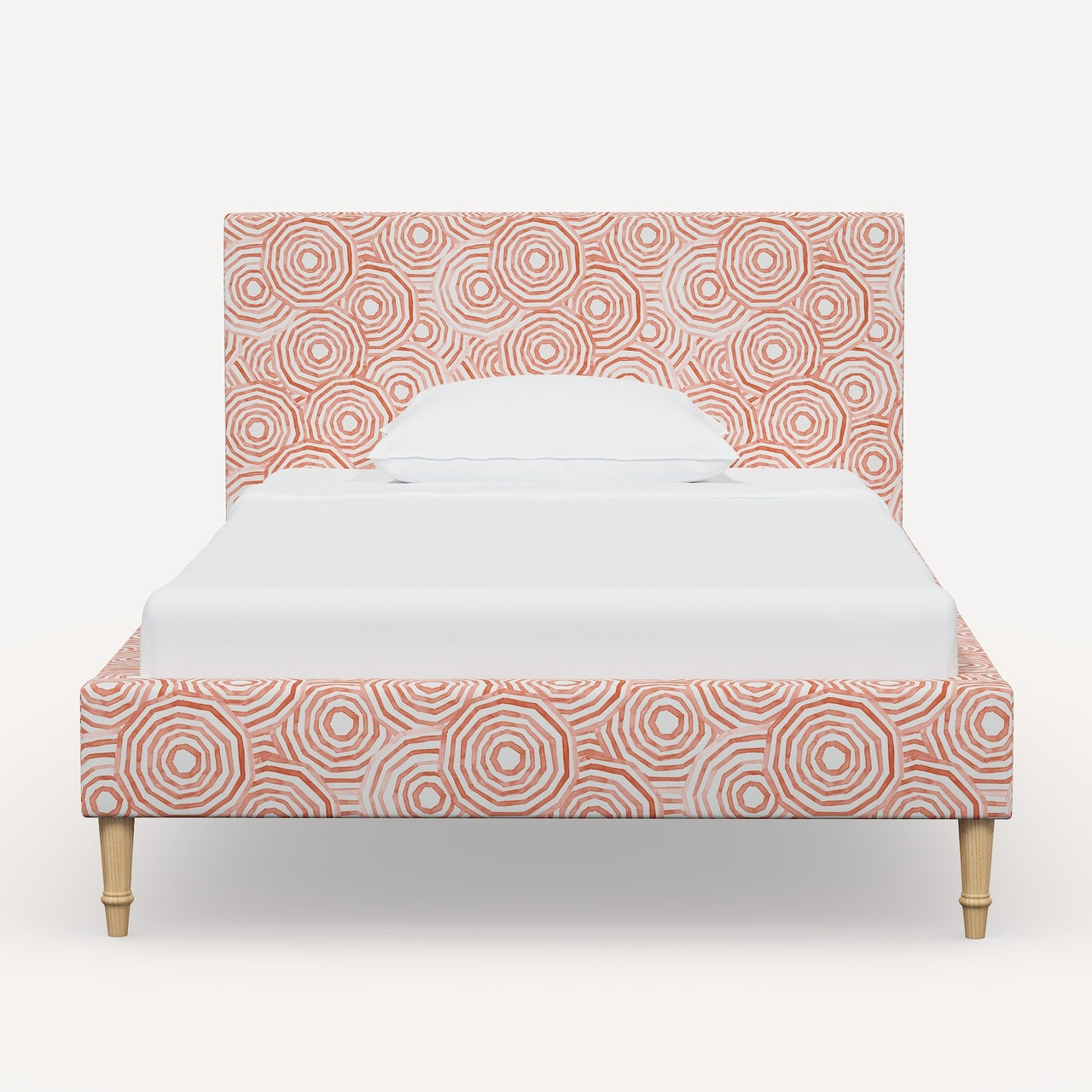 La Spezia Platform Bed with Fancy Cone Legs