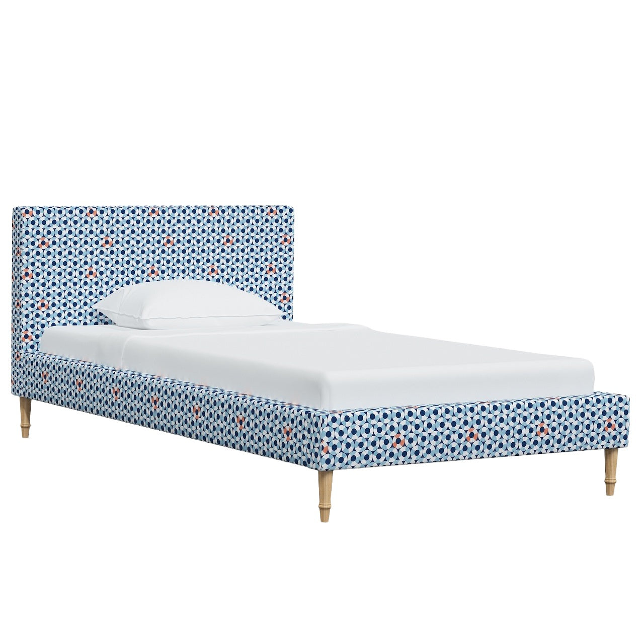 La Spezia Platform Bed with Fancy Cone Legs