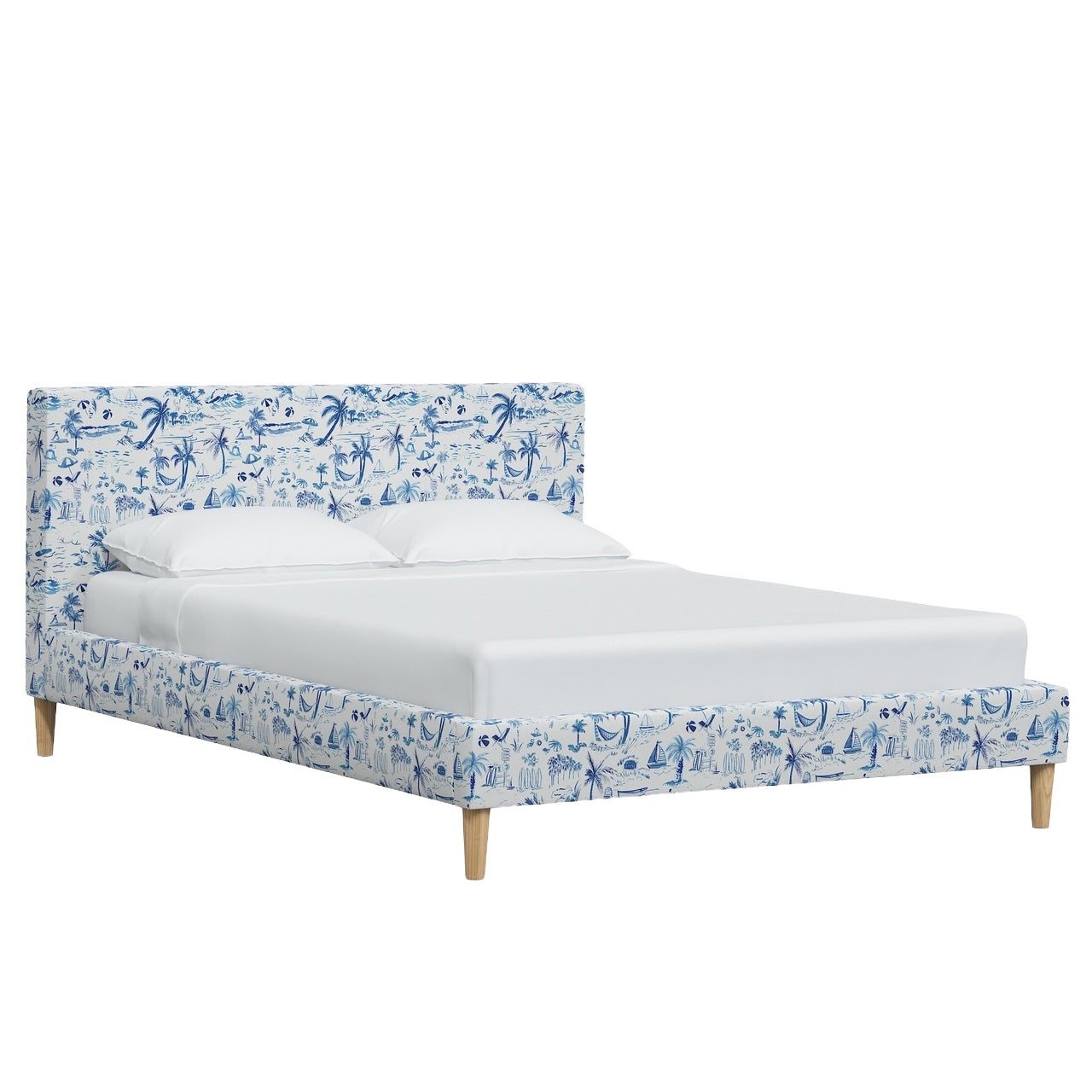 La Spezia Platform Bed with Fancy Cone Legs