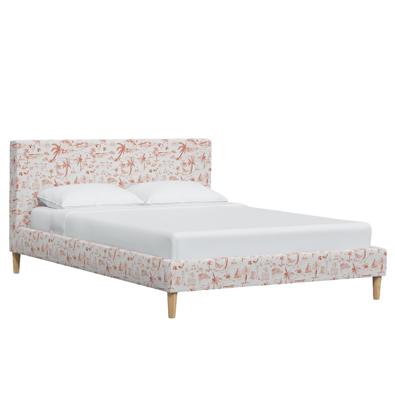 La Spezia Platform Bed with Fancy Cone Legs