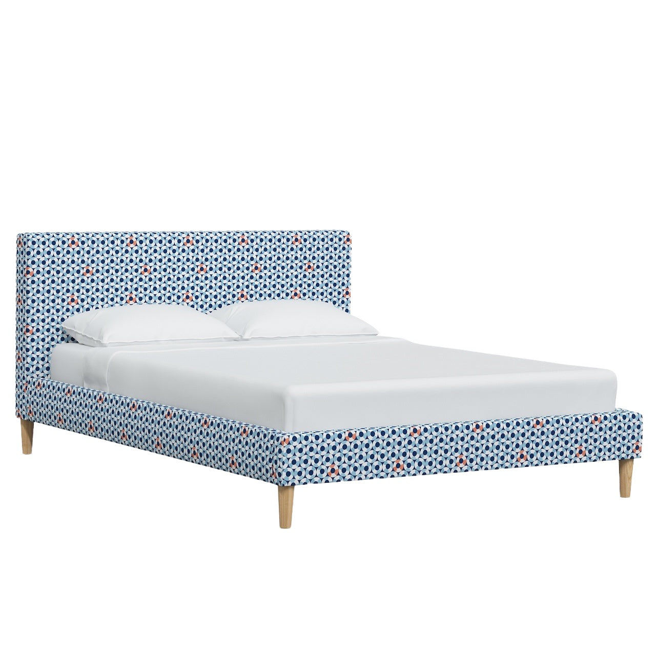 La Spezia Platform Bed with Fancy Cone Legs