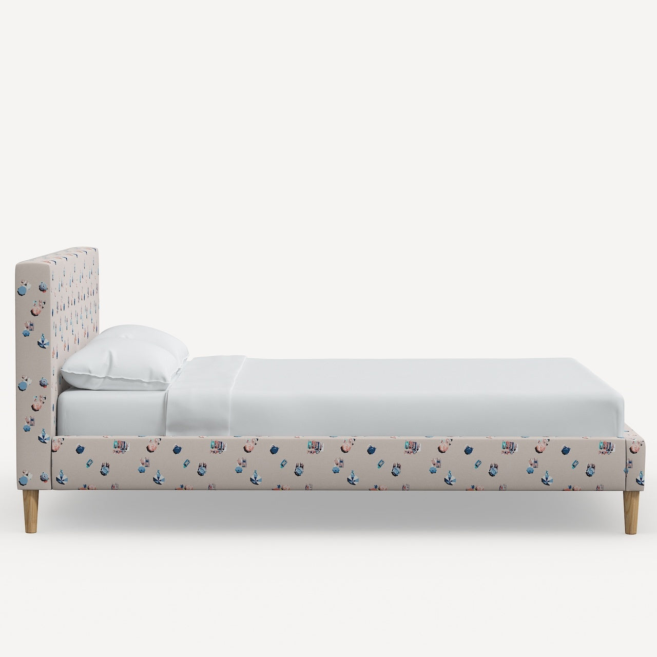 La Spezia Platform Bed with Fancy Cone Legs