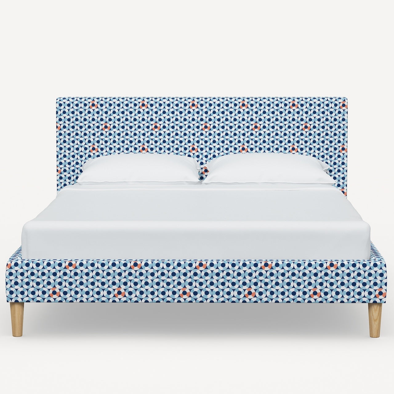 La Spezia Platform Bed with Fancy Cone Legs