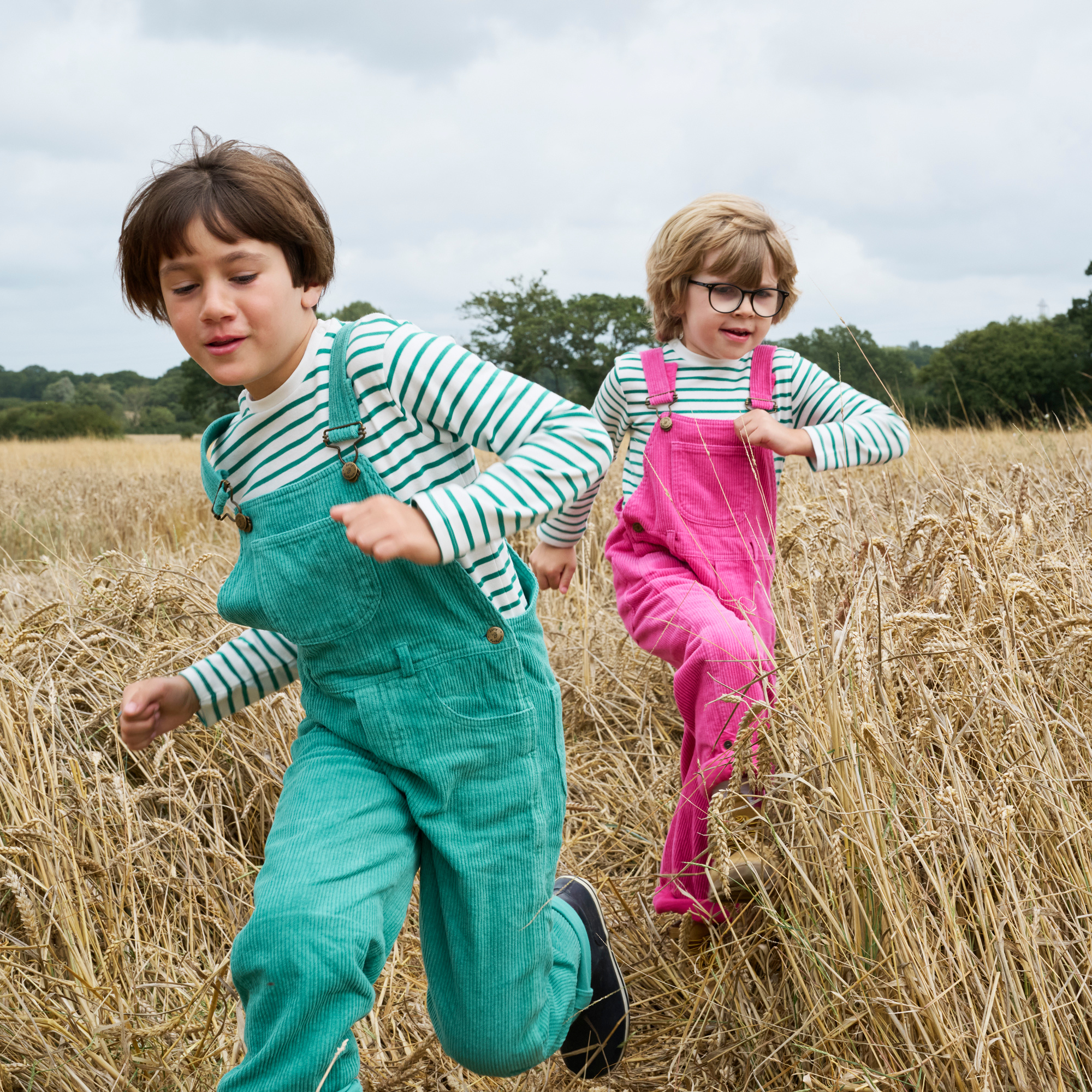 Emerald Chunky Cord Dungarees